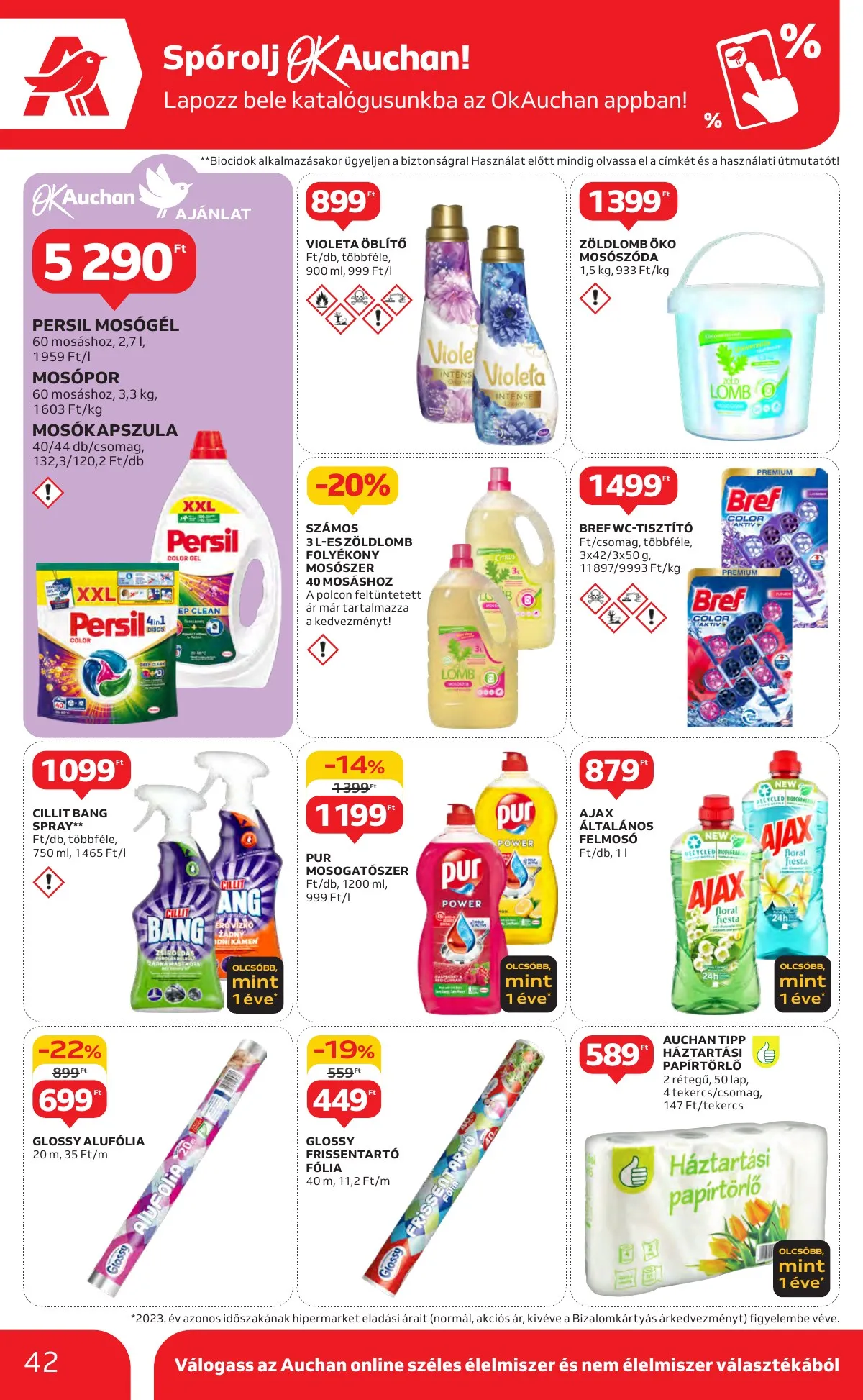 Auchan akciós újság Hipermarket 10.10–10.16 – 42. oldal
