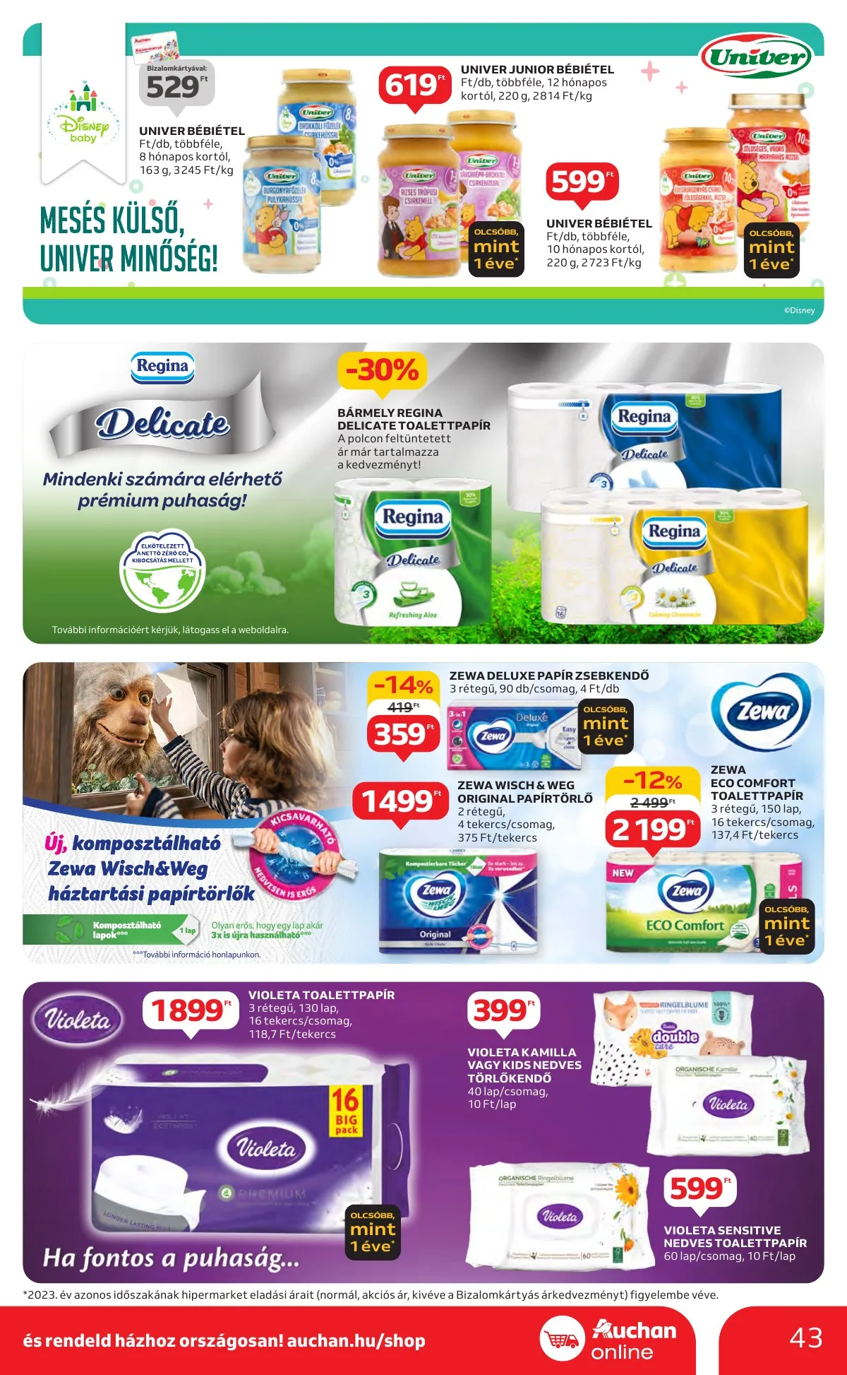 Auchan akciós újság Hipermarket 10.10–10.16 – 43. oldal