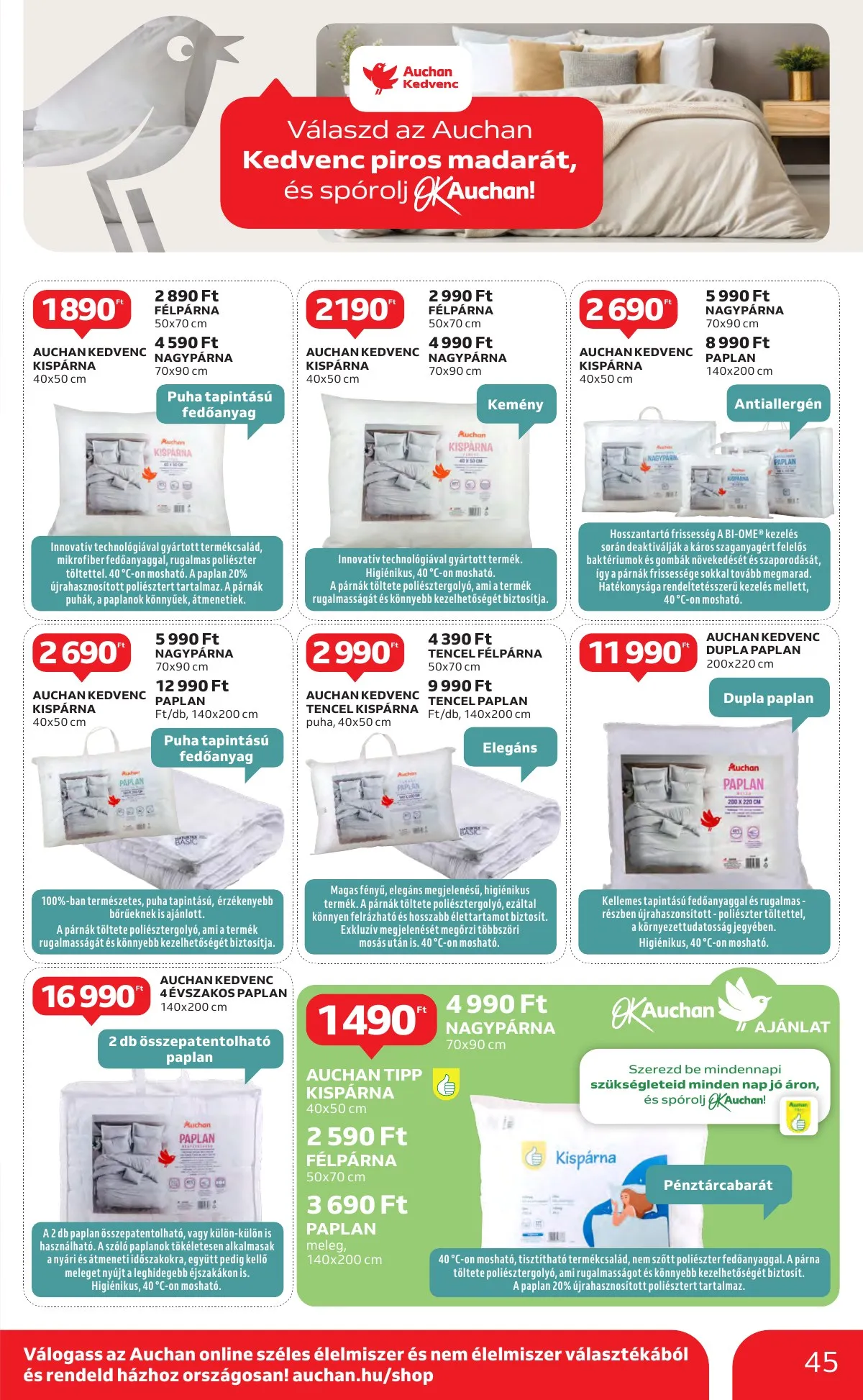 Auchan akciós újság Hipermarket 10.10–10.16 – 45. oldal