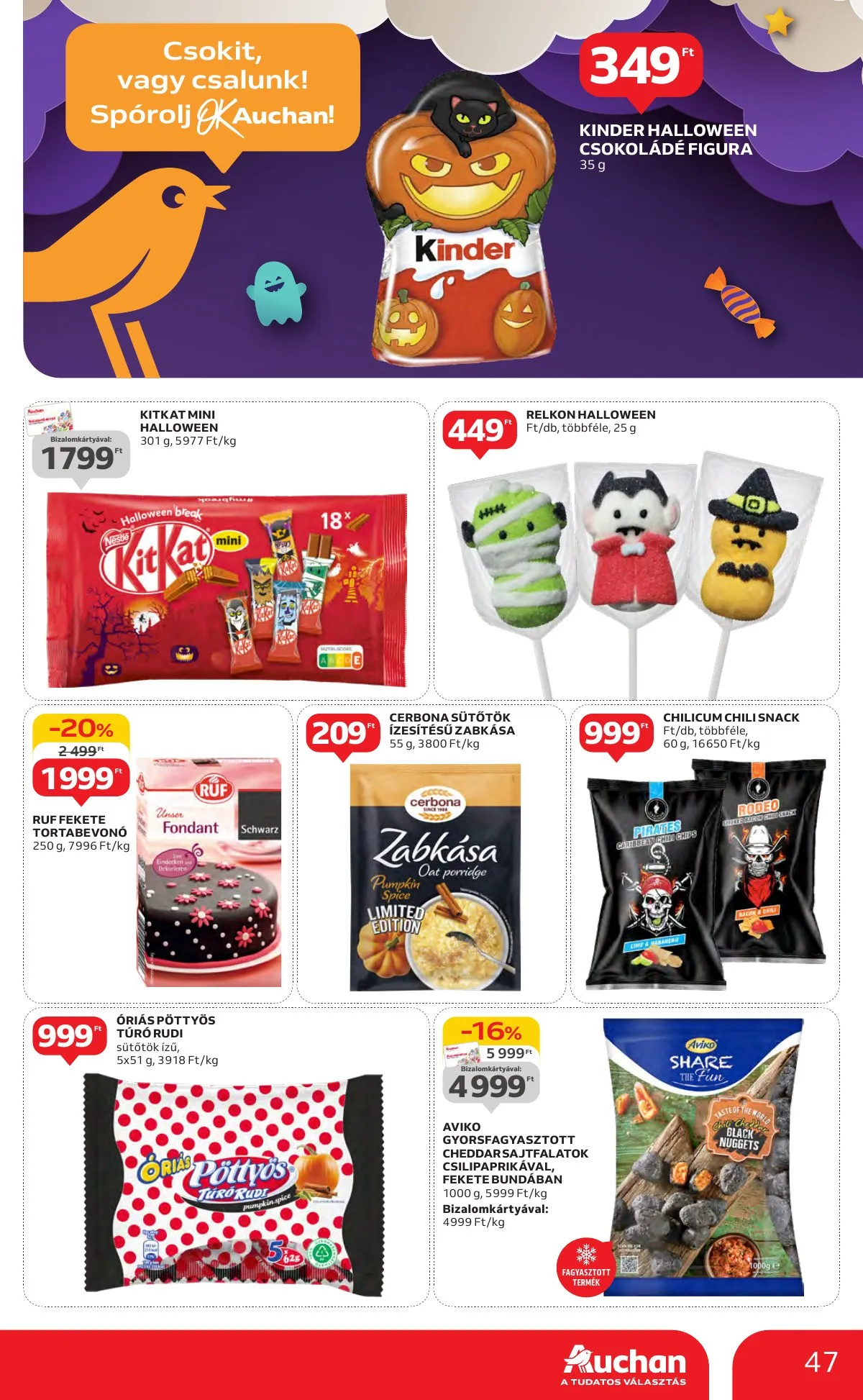 Auchan akciós újság Hipermarket 10.10–10.16 – 47. oldal
