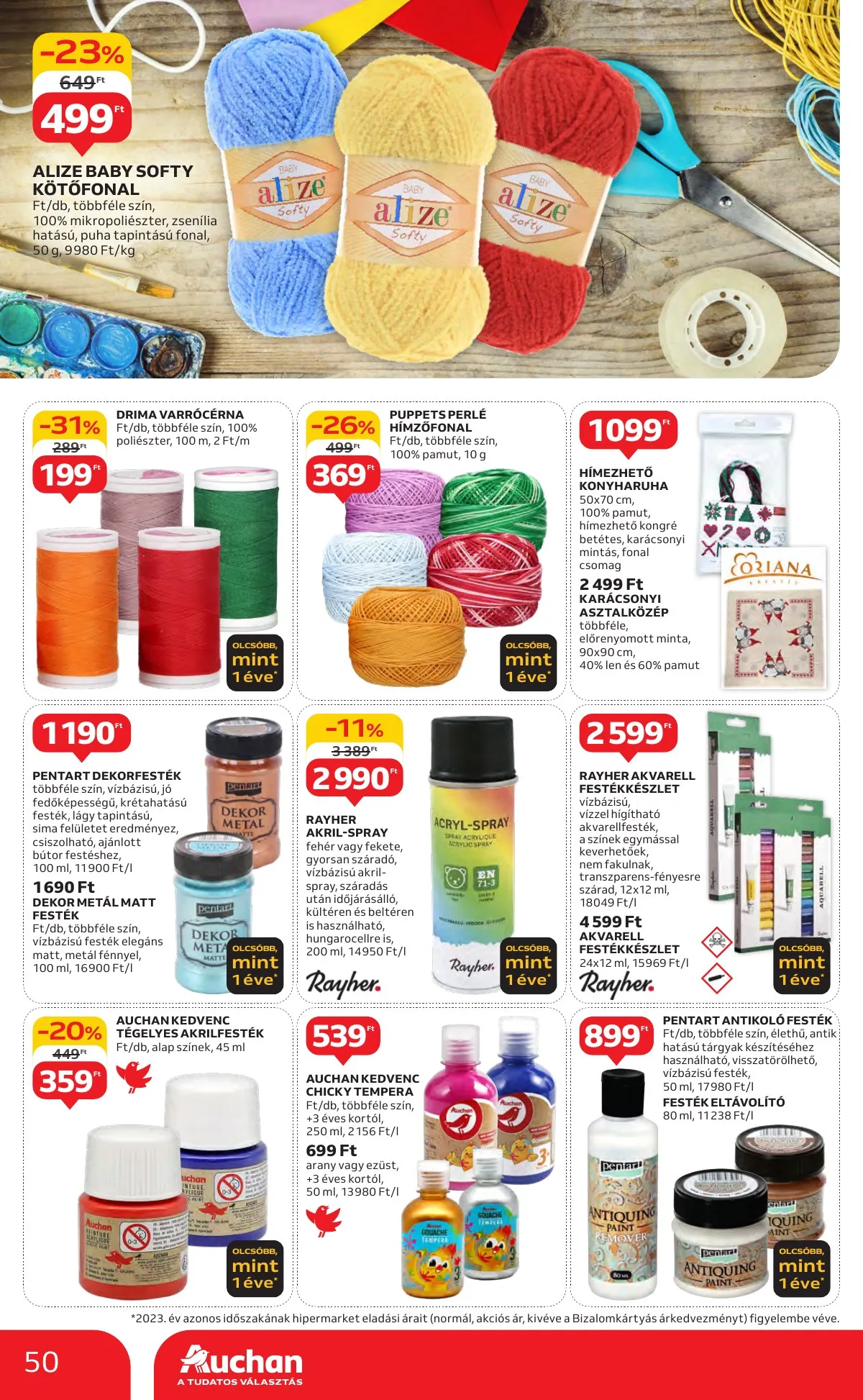 Auchan akciós újság Hipermarket 10.10–10.16 – 50. oldal