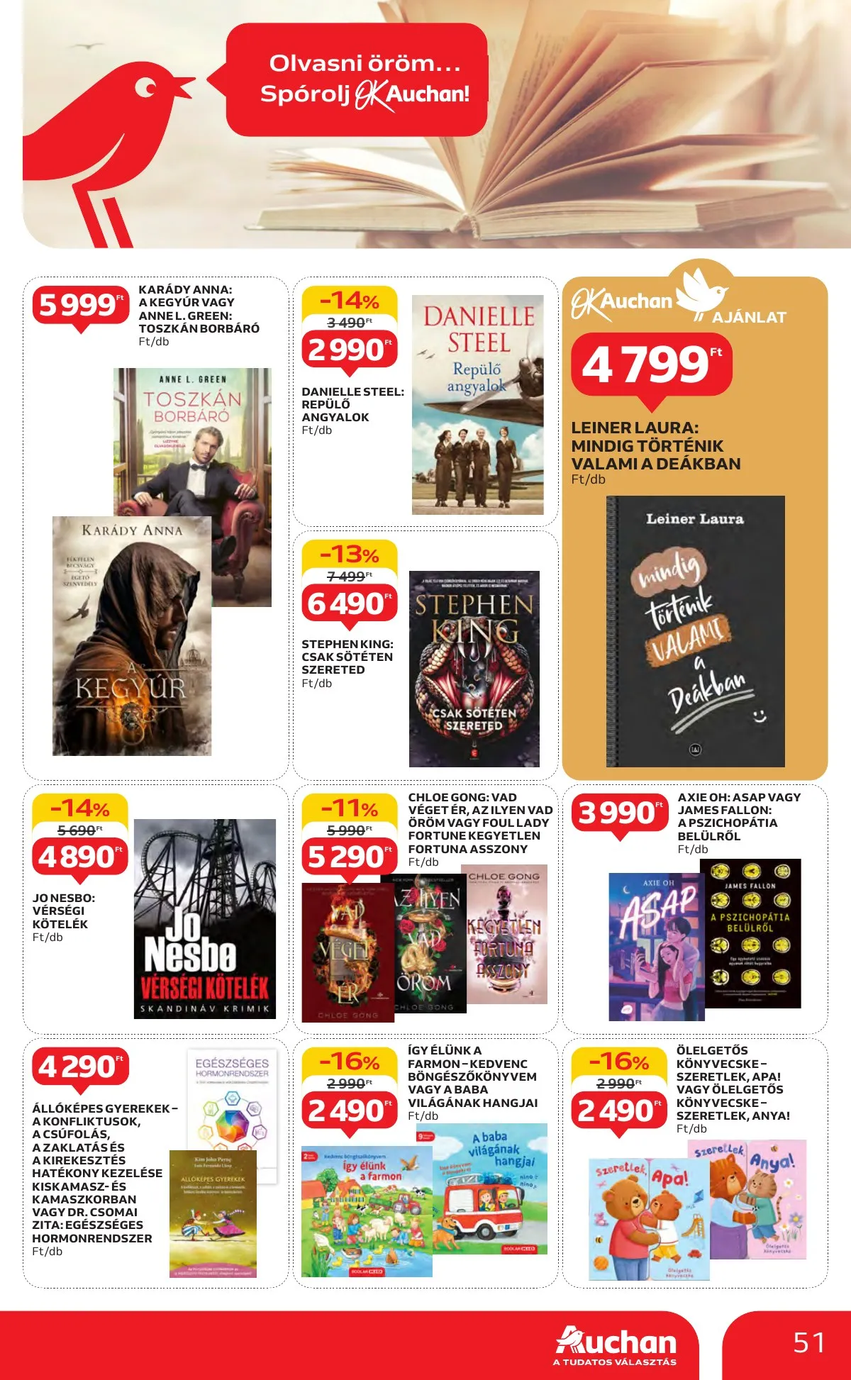Auchan akciós újság Hipermarket 10.10–10.16 – 51. oldal
