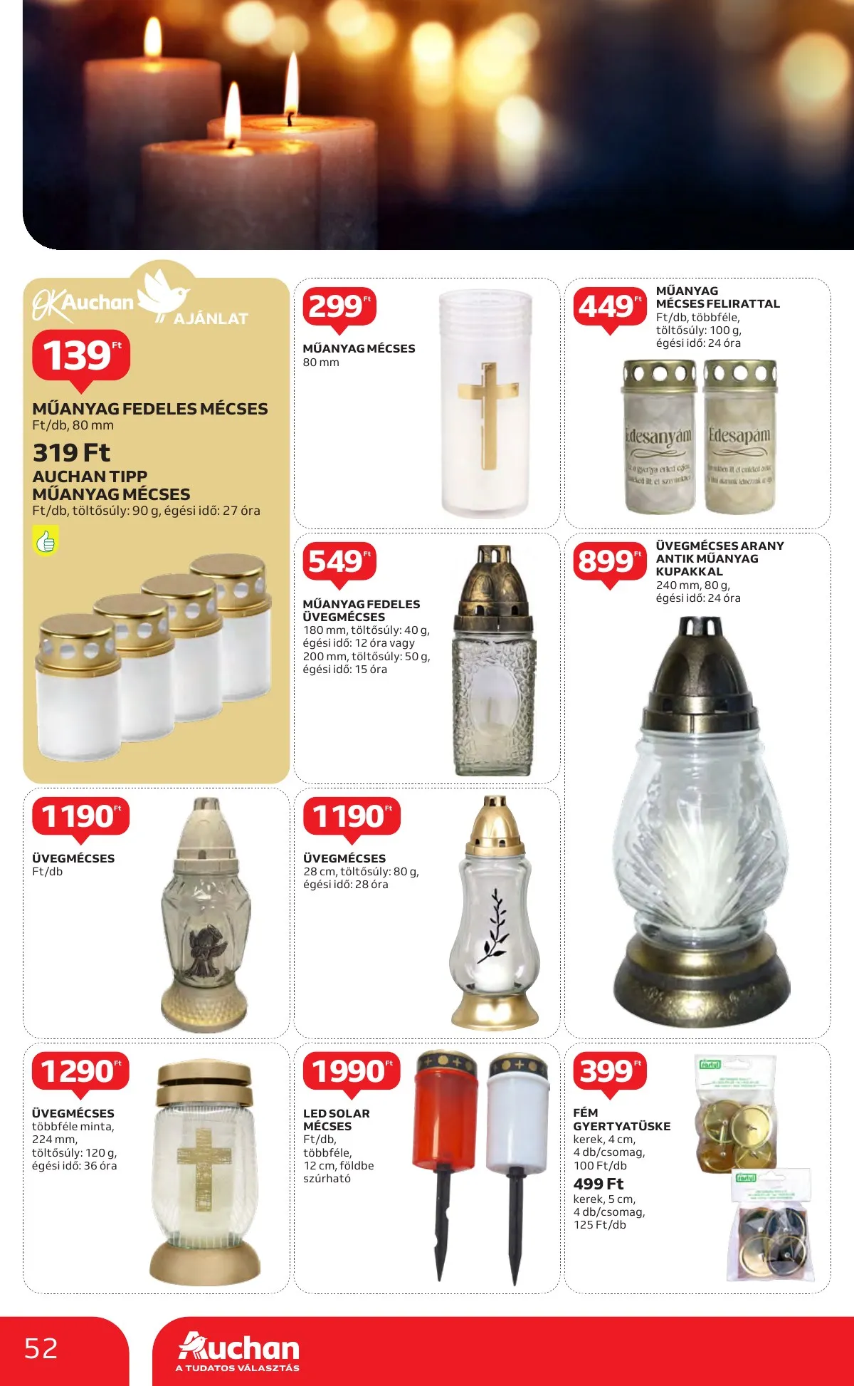 Auchan akciós újság Hipermarket 10.10–10.16 – 52. oldal