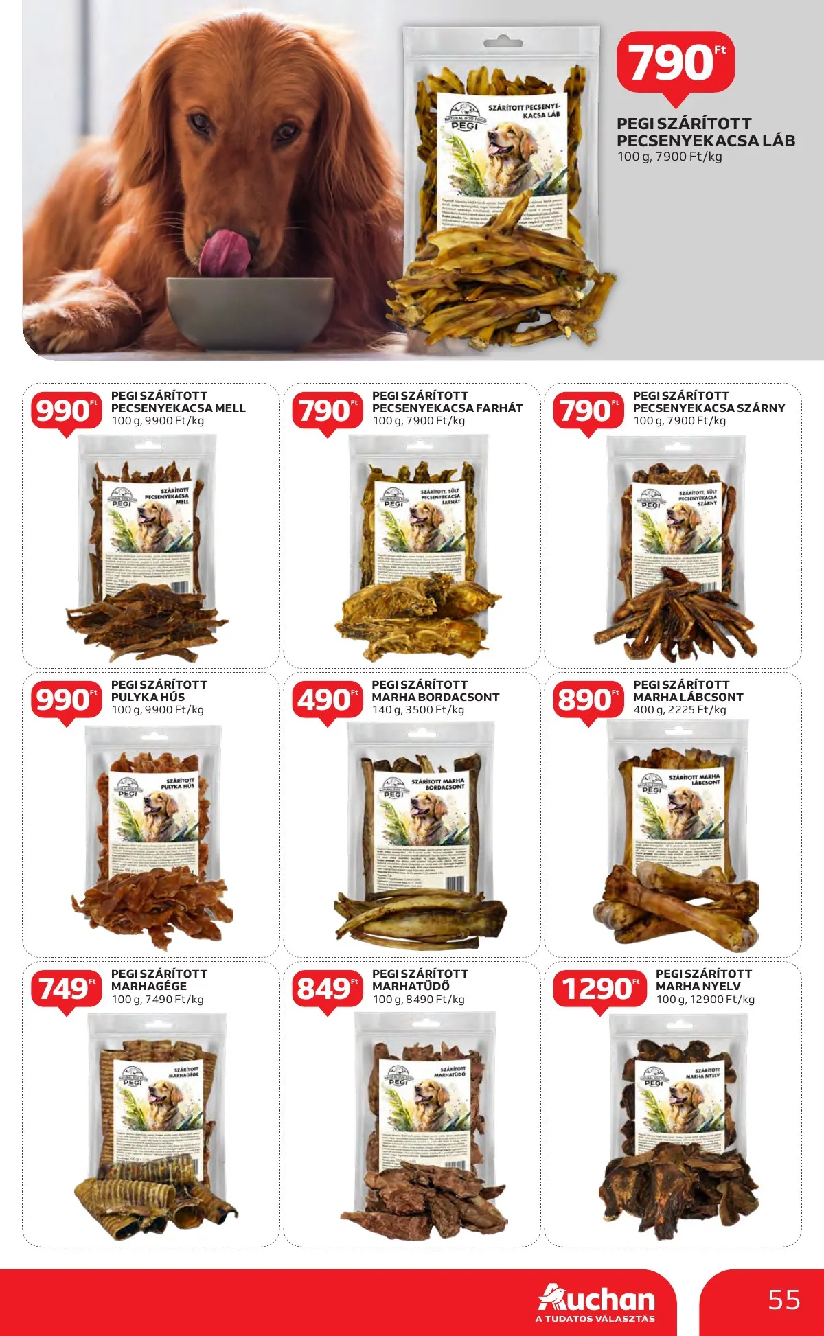 Auchan akciós újság Hipermarket 10.10–10.16 – 55. oldal