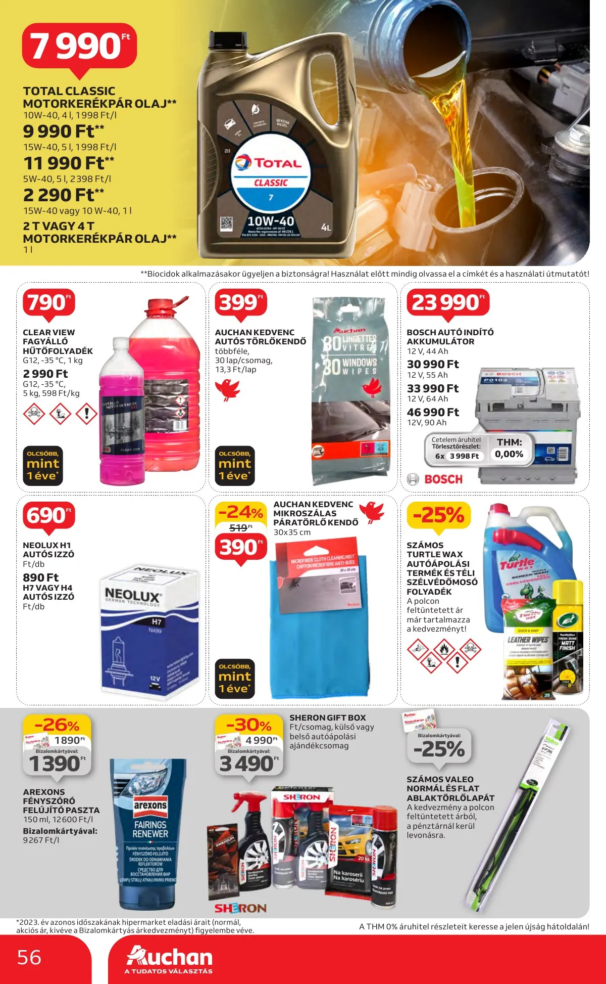 Auchan akciós újság Hipermarket 10.10–10.16 – 56. oldal