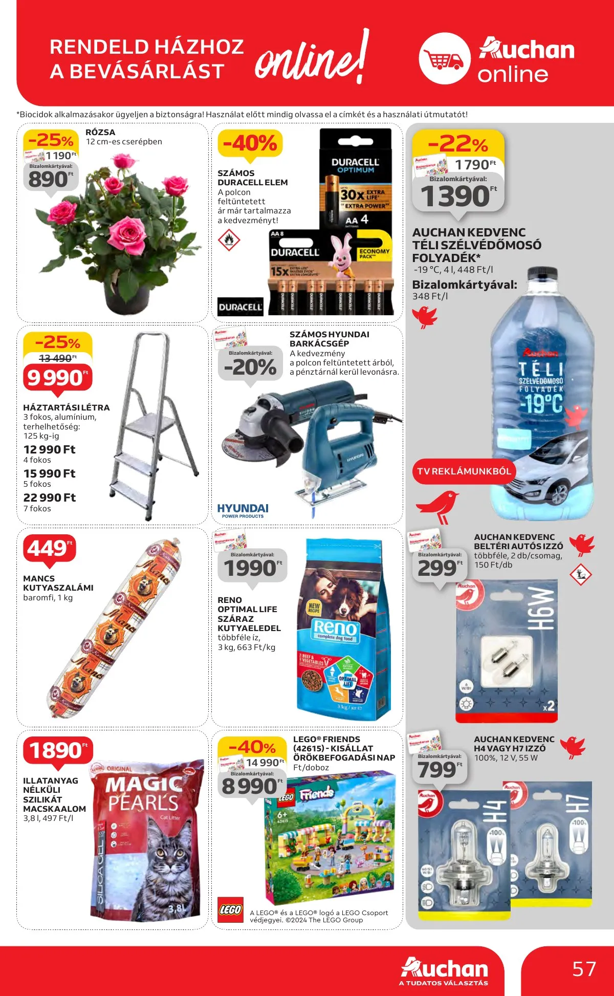 Auchan akciós újság Hipermarket 10.10–10.16 – 57. oldal