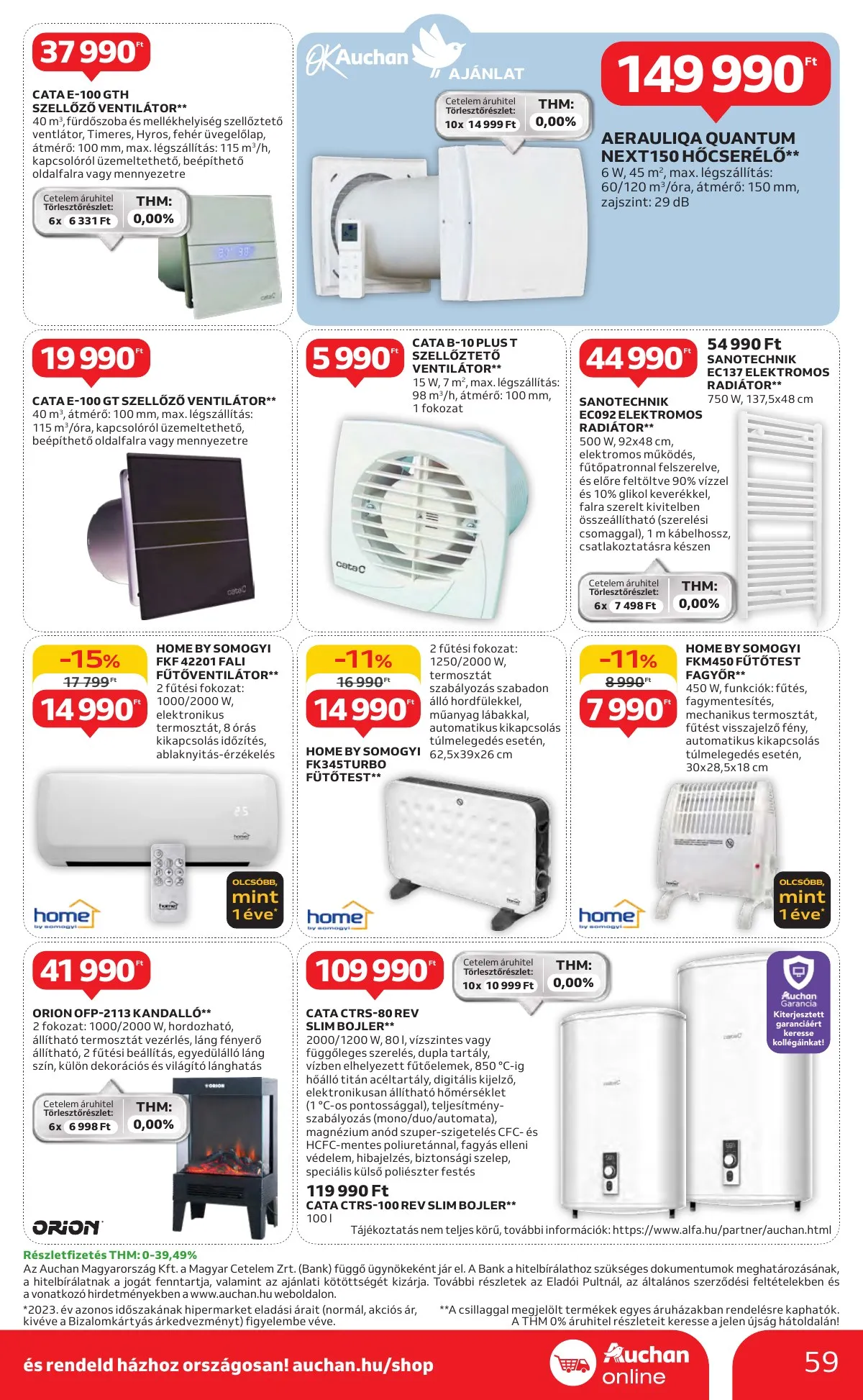 Auchan akciós újság Hipermarket 10.10–10.16 – 59. oldal