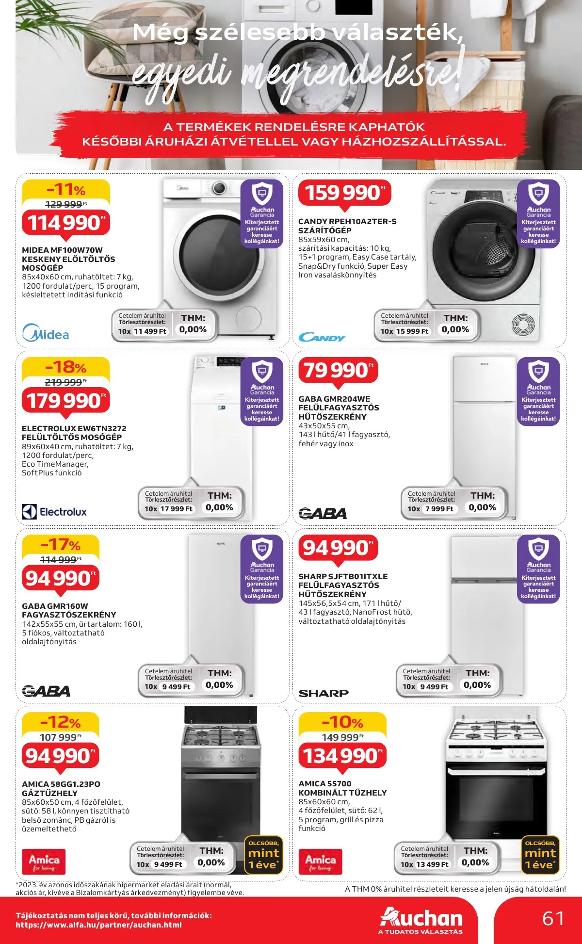 Auchan akciós újság Hipermarket 10.10–10.16 – 61. oldal