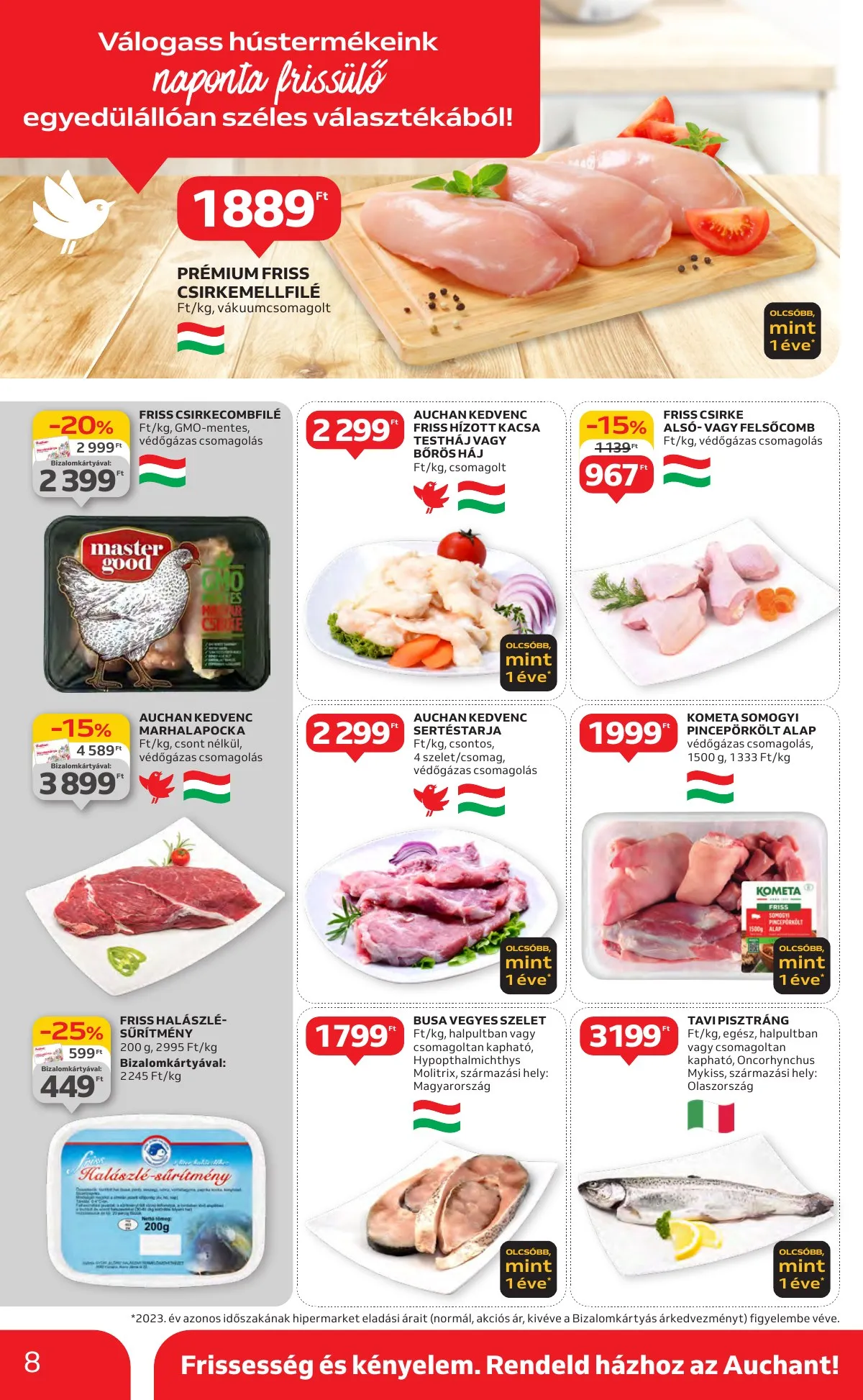 Auchan akciós újság Hipermarket 10.10–10.16 – 8. oldal