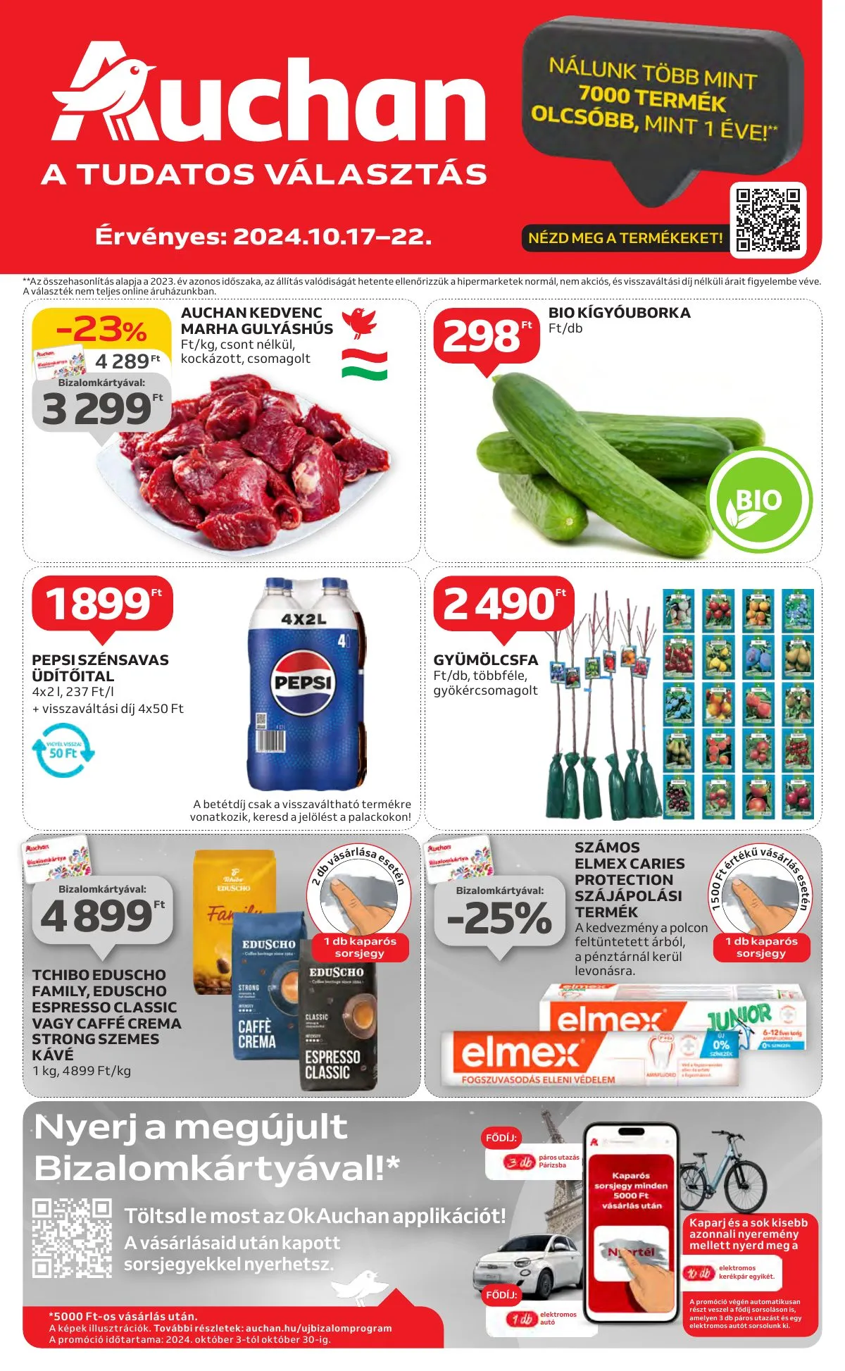 Auchan akciós újság Hipermarket 10.17–10.23
