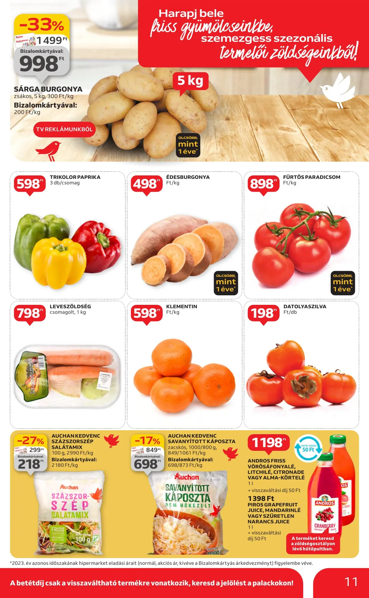 Auchan akciós újság Hipermarket 10.17–10.23 – 11. oldal