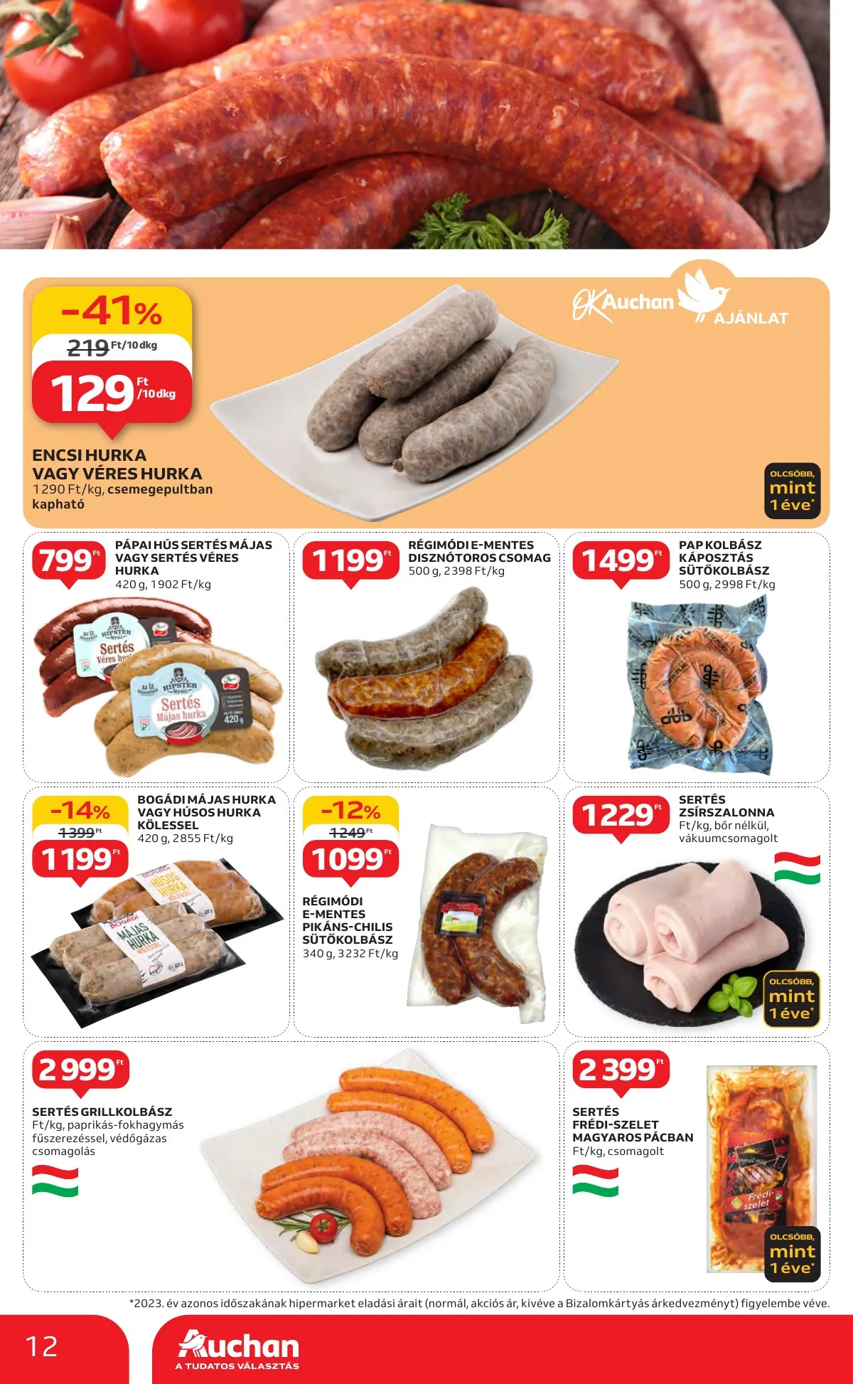 Auchan akciós újság Hipermarket 10.17–10.23 – 12. oldal