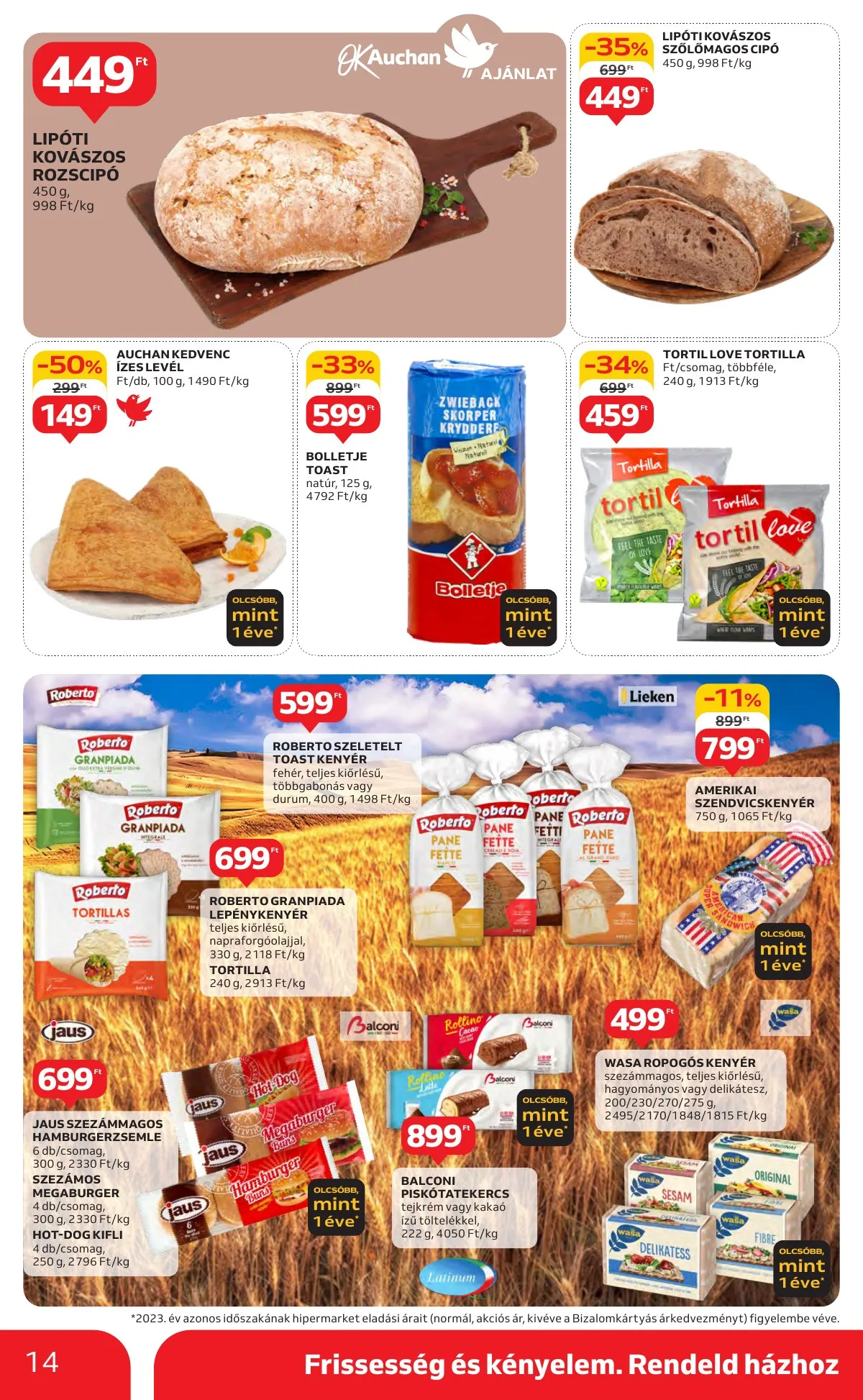 Auchan akciós újság Hipermarket 10.17–10.23 – 14. oldal