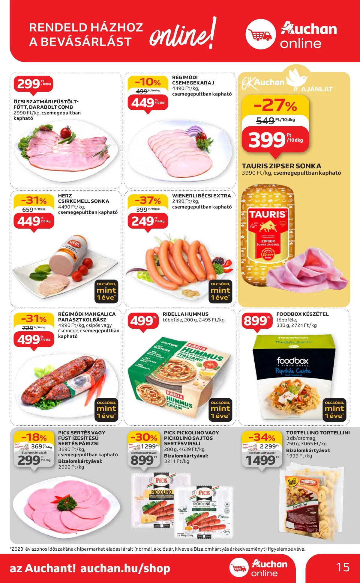 Auchan akciós újság Hipermarket 10.17–10.23 – 15. oldal