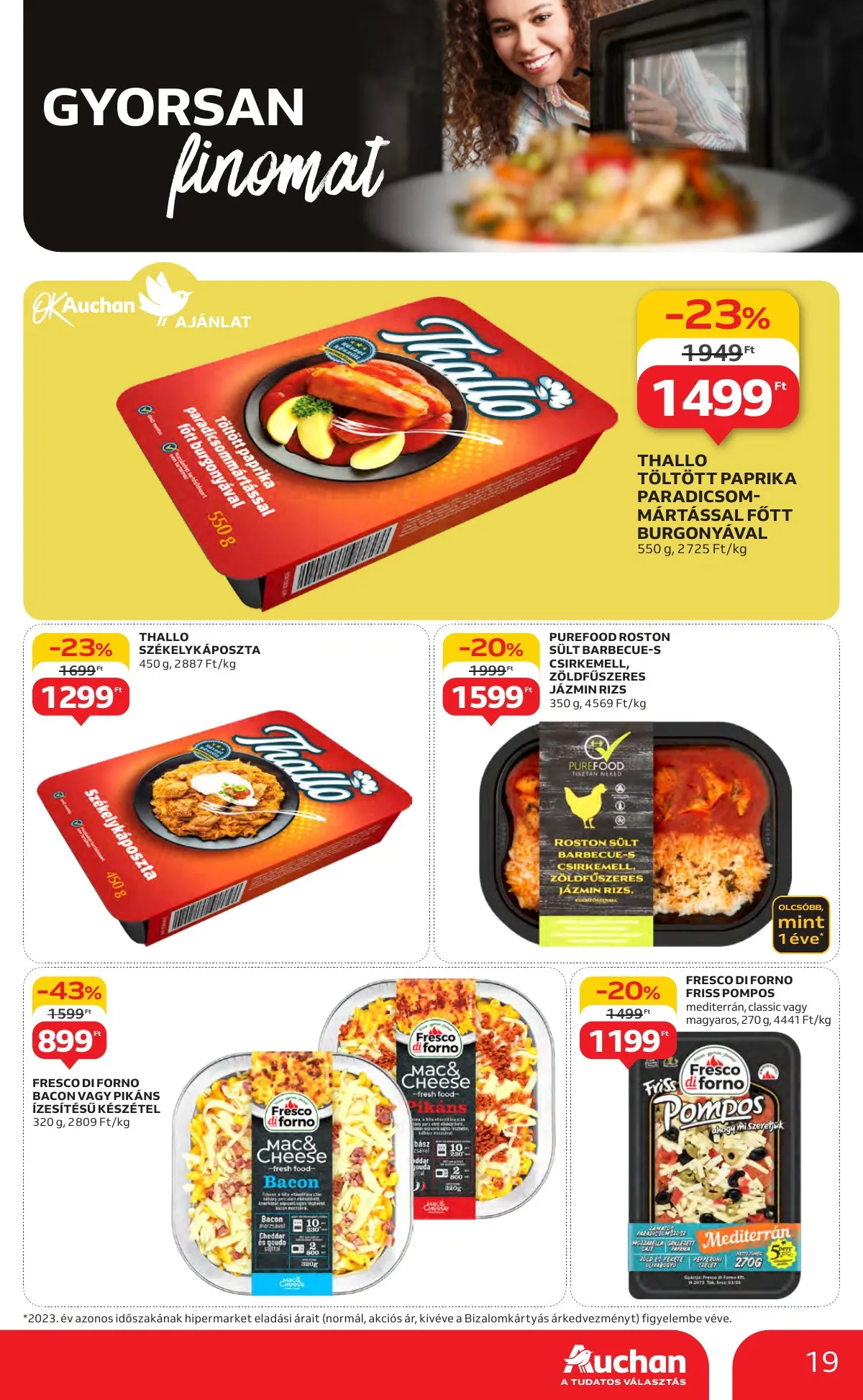 Auchan akciós újság Hipermarket 10.17–10.23 – 19. oldal