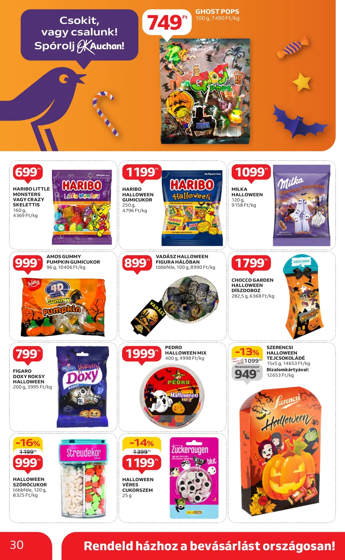 Auchan akciós újság Hipermarket 10.17–10.23 – 30. oldal