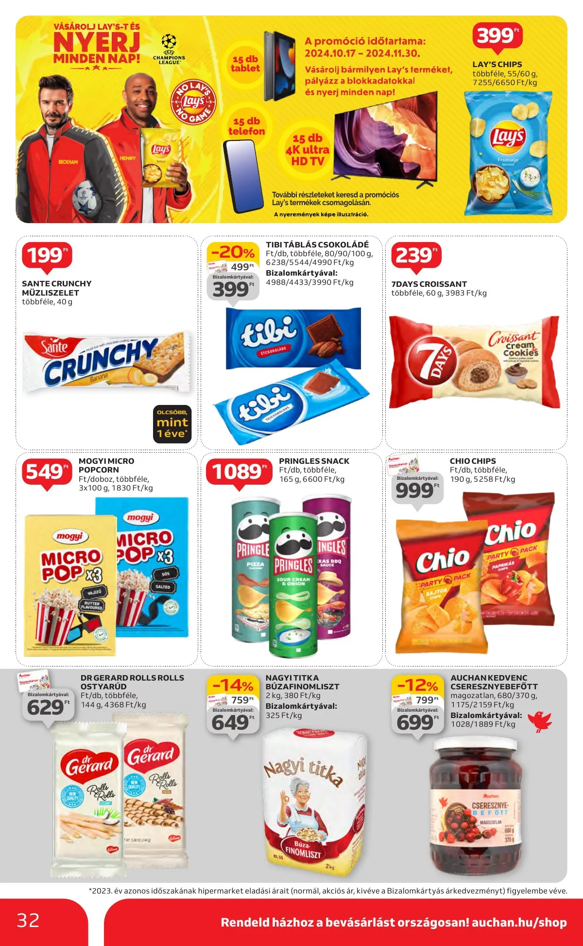 Auchan akciós újság Hipermarket 10.17–10.23 – 32. oldal