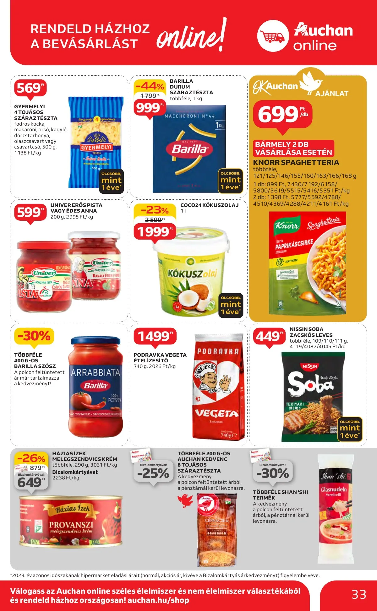 Auchan akciós újság Hipermarket 10.17–10.23 – 33. oldal
