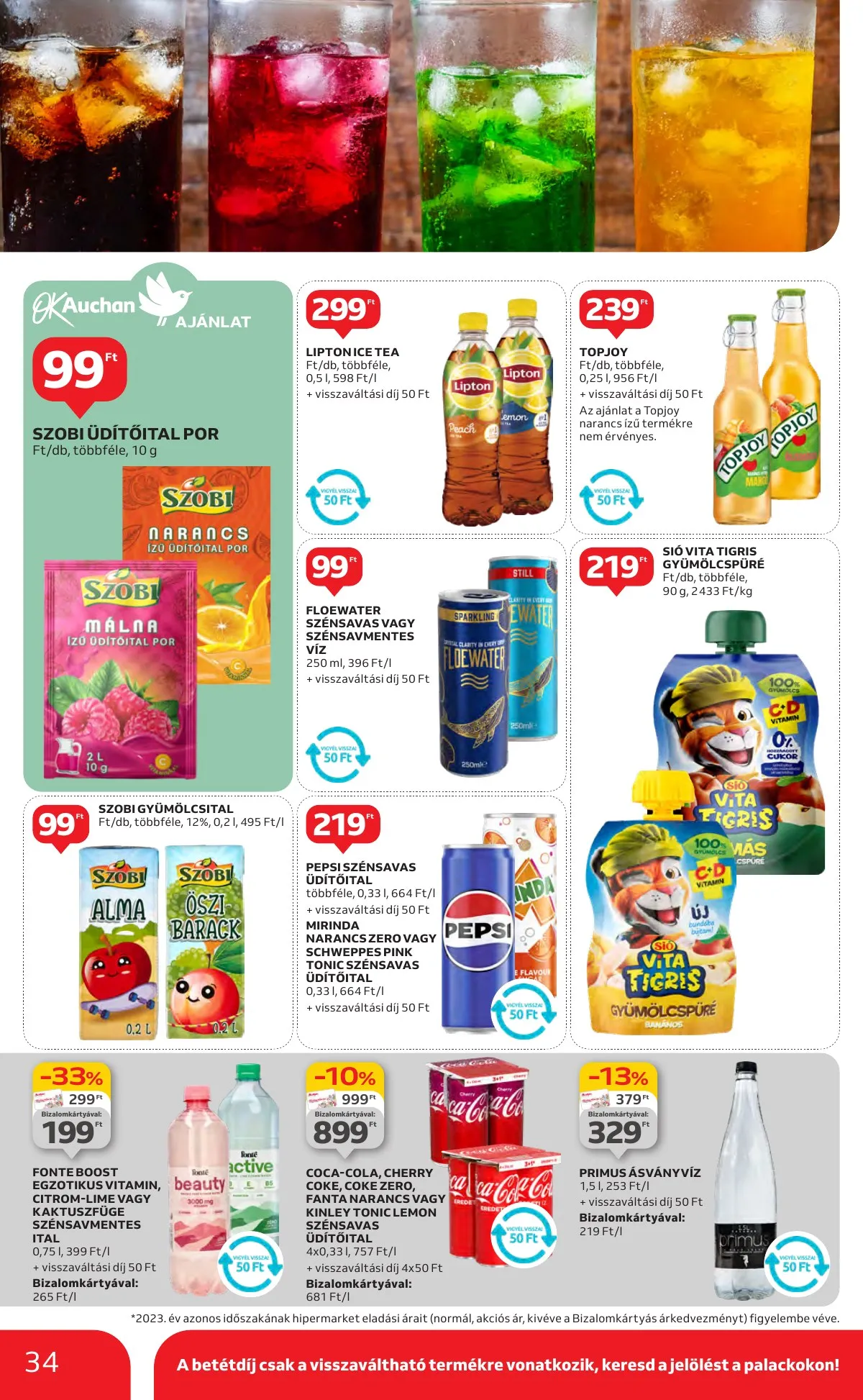 Auchan akciós újság Hipermarket 10.17–10.23 – 34. oldal