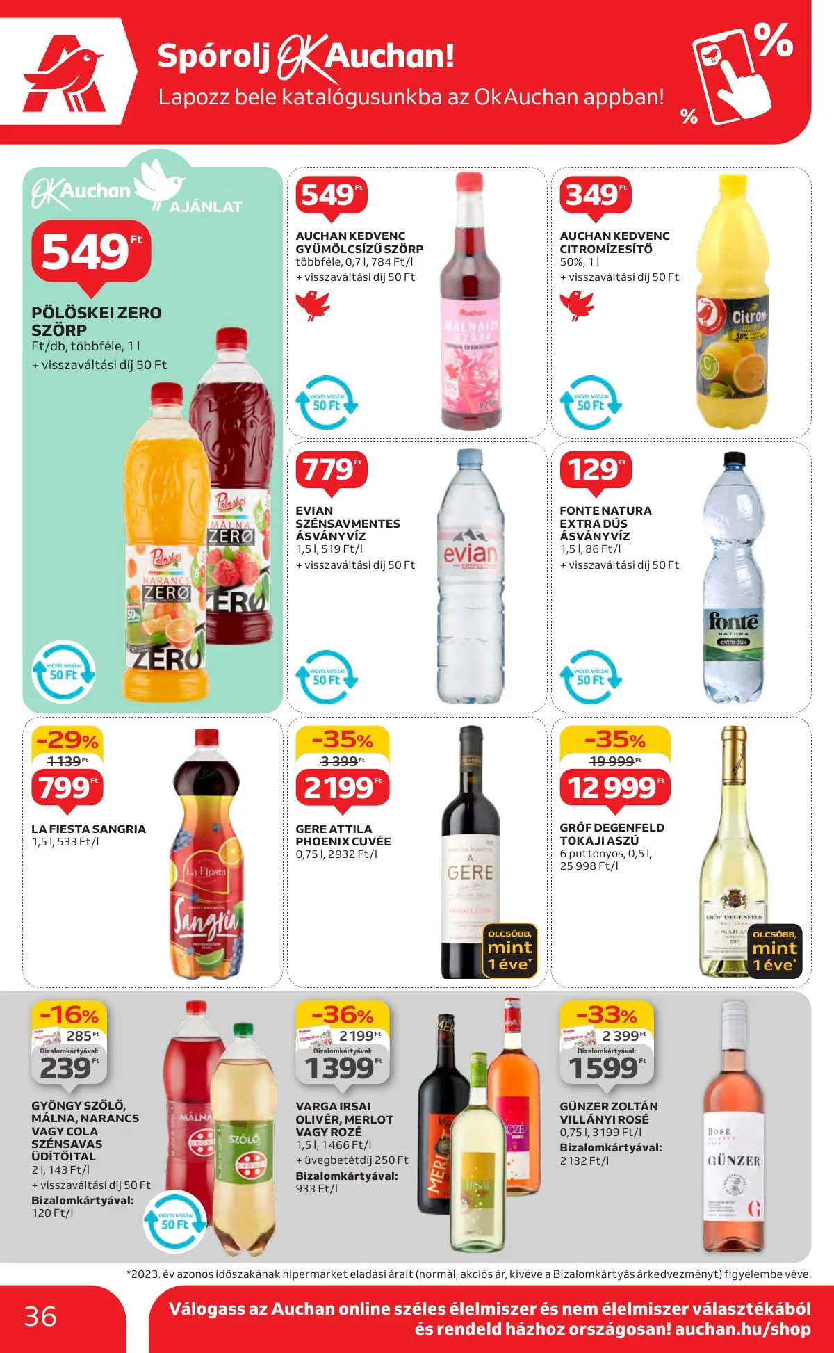 Auchan akciós újság Hipermarket 10.17–10.23 – 36. oldal