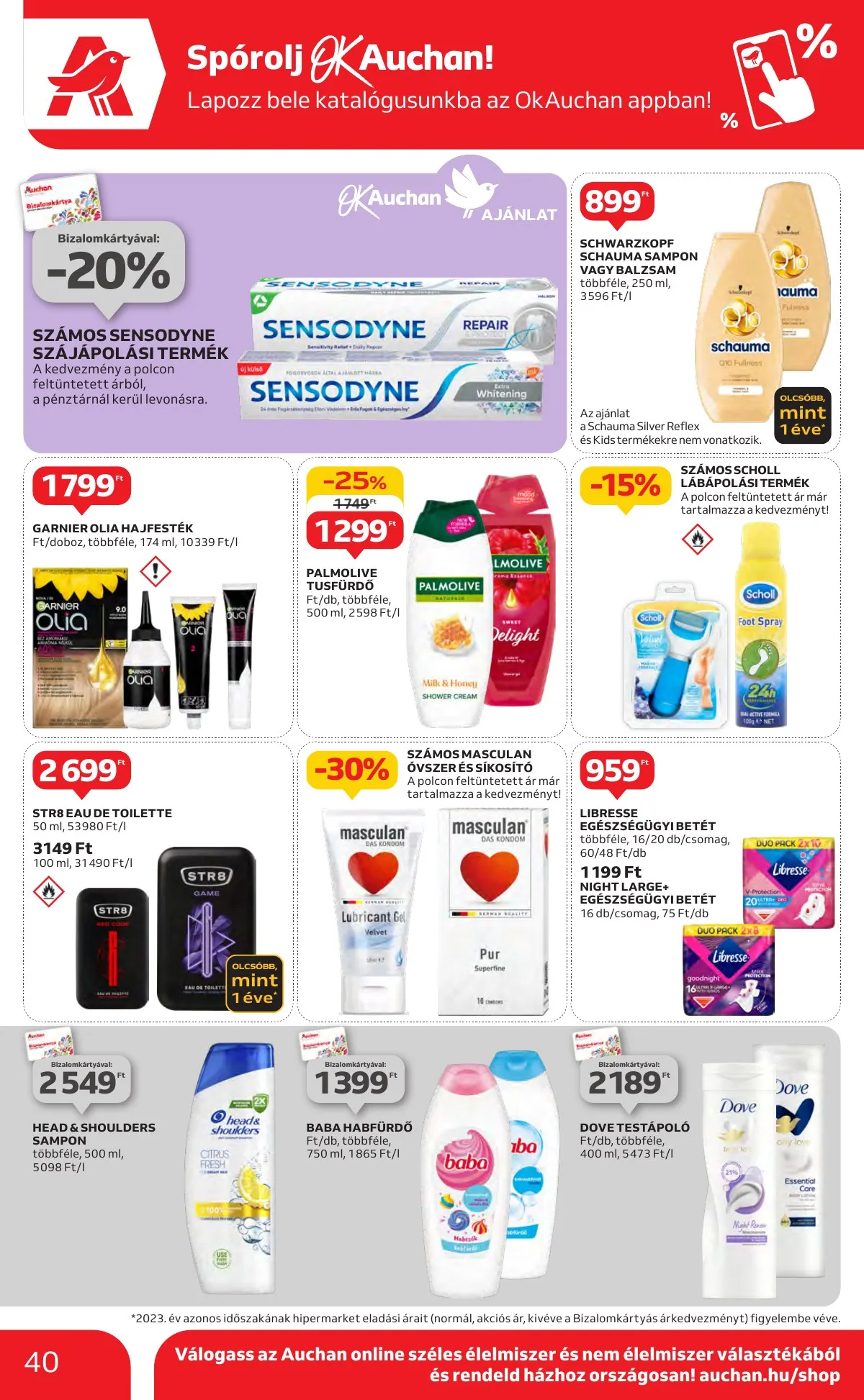 Auchan akciós újság Hipermarket 10.17–10.23 – 40. oldal