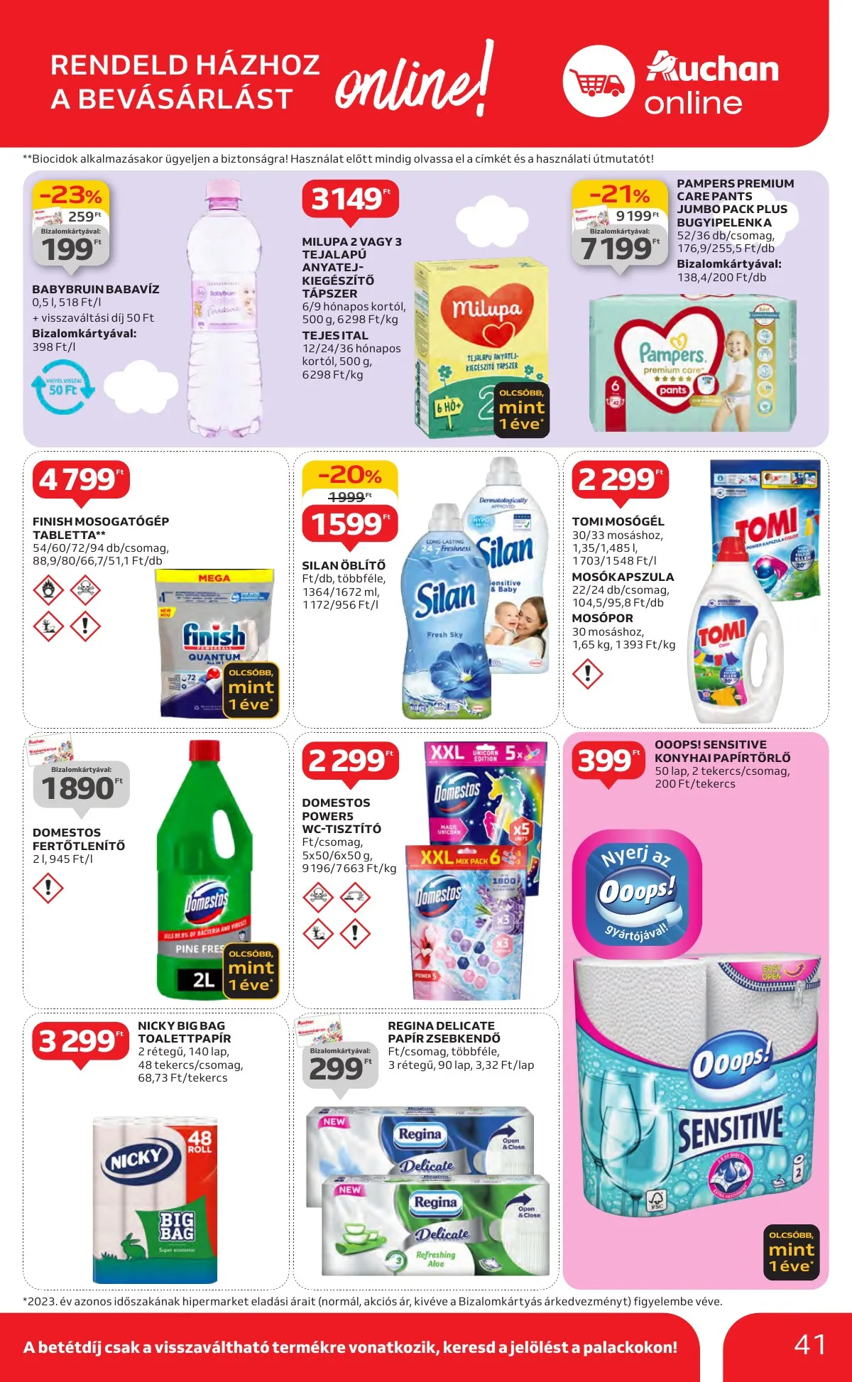 Auchan akciós újság Hipermarket 10.17–10.23 – 41. oldal