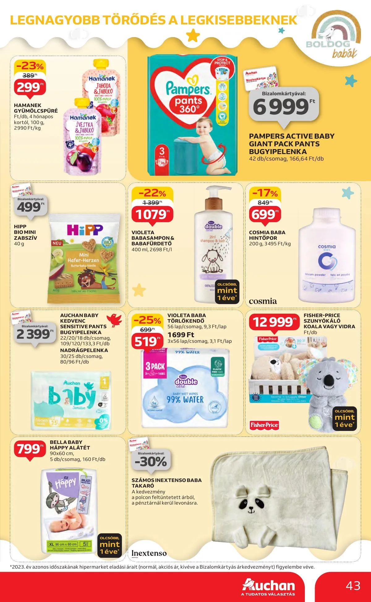 Auchan akciós újság Hipermarket 10.17–10.23 – 43. oldal