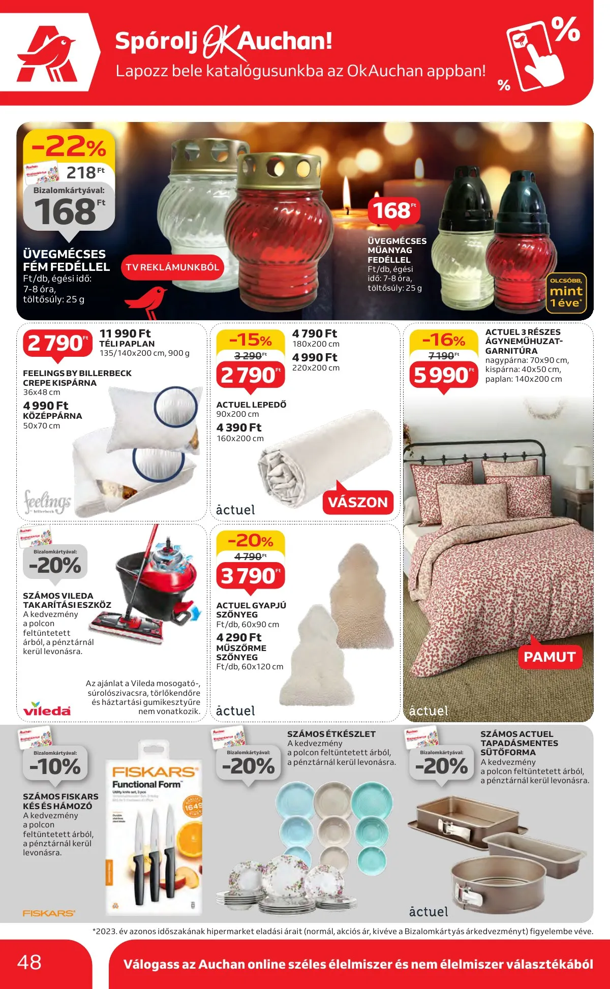 Auchan akciós újság Hipermarket 10.17–10.23 – 48. oldal