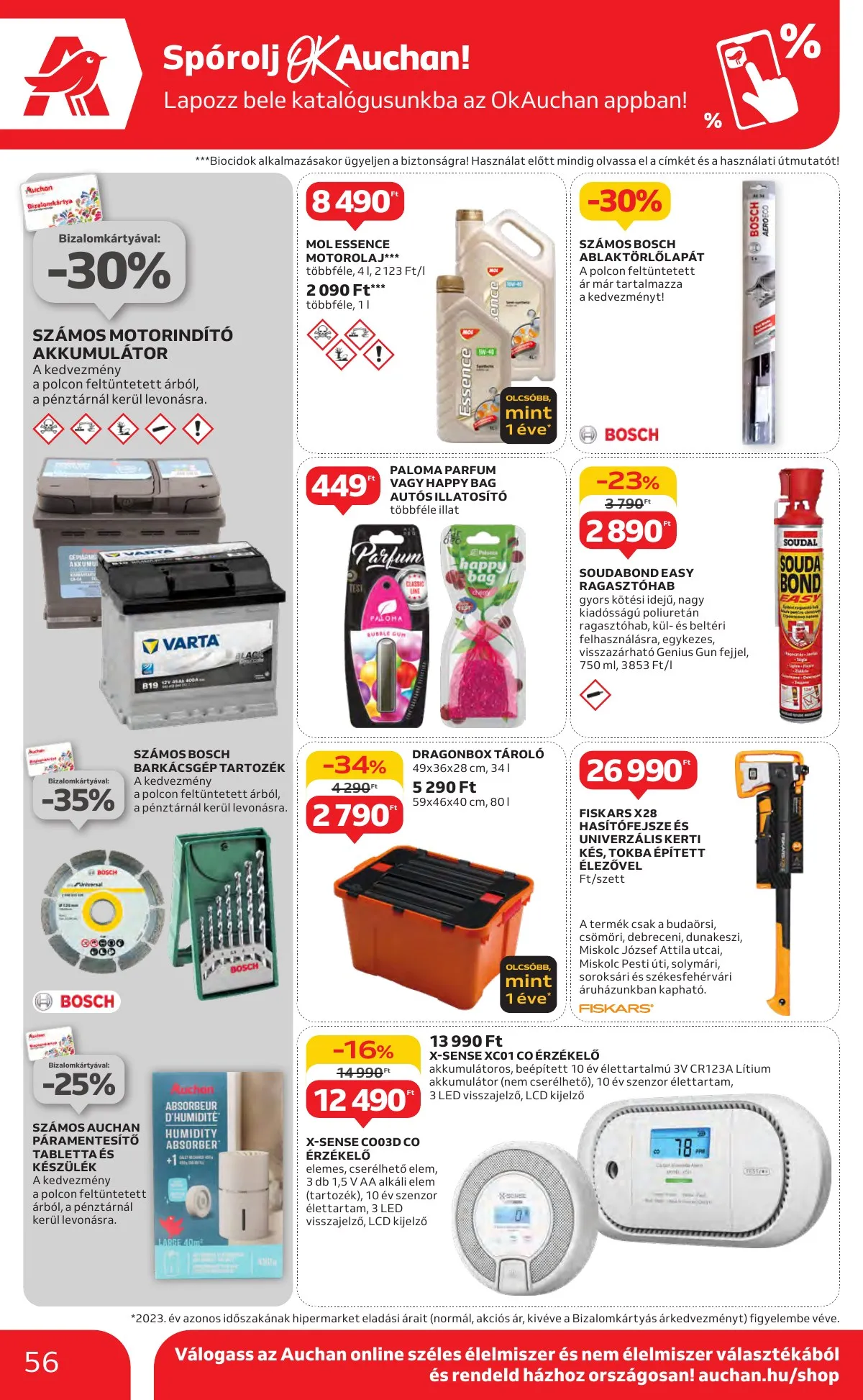 Auchan akciós újság Hipermarket 10.17–10.23 – 56. oldal