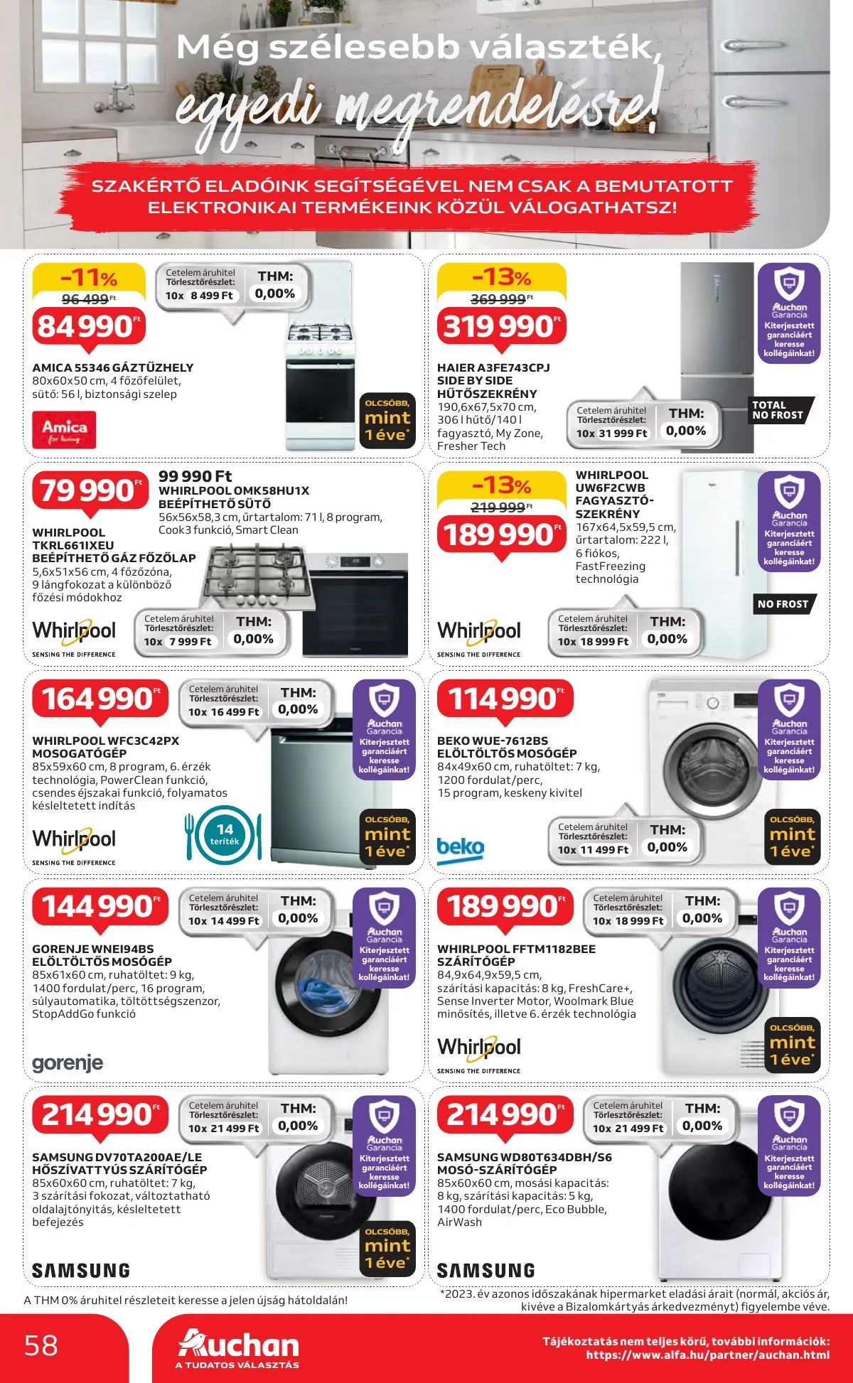 Auchan akciós újság Hipermarket 10.17–10.23 – 58. oldal