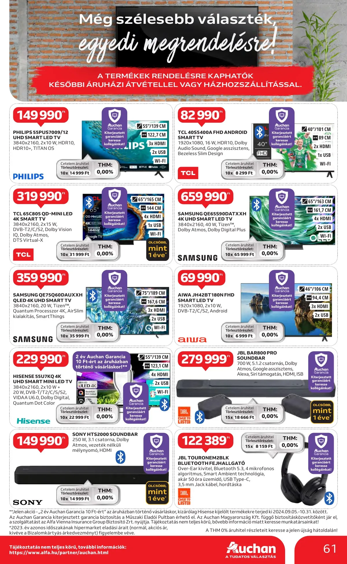 Auchan akciós újság Hipermarket 10.17–10.23 – 61. oldal