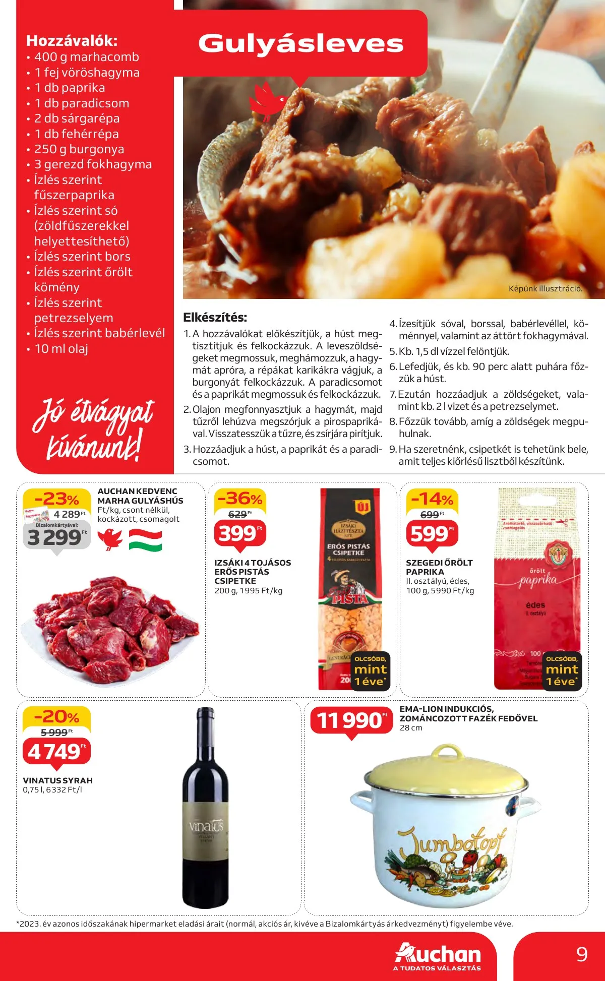 Auchan akciós újság Hipermarket 10.17–10.23 – 9. oldal