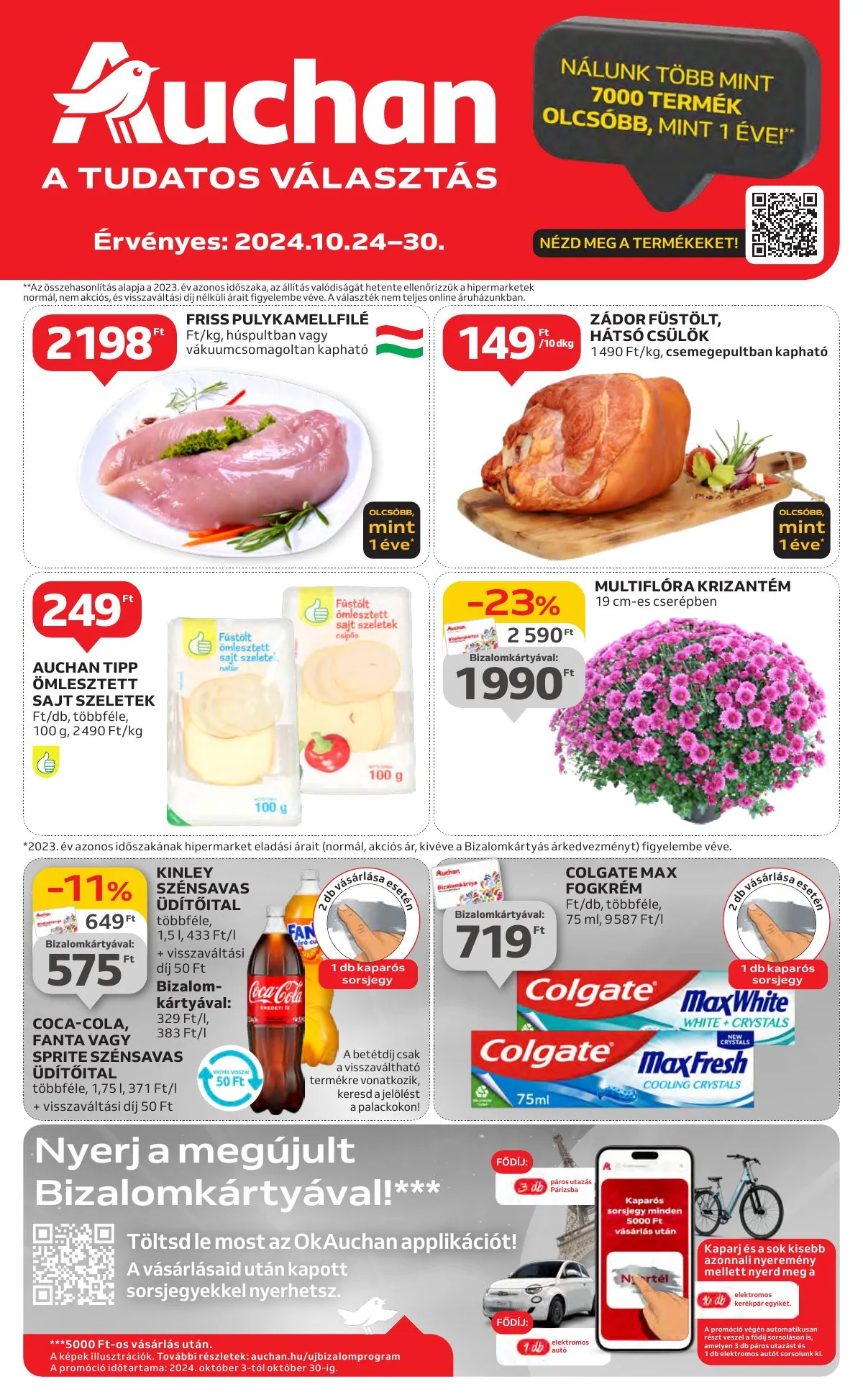 Auchan akciós újság Hipermarket 10.24–10.30