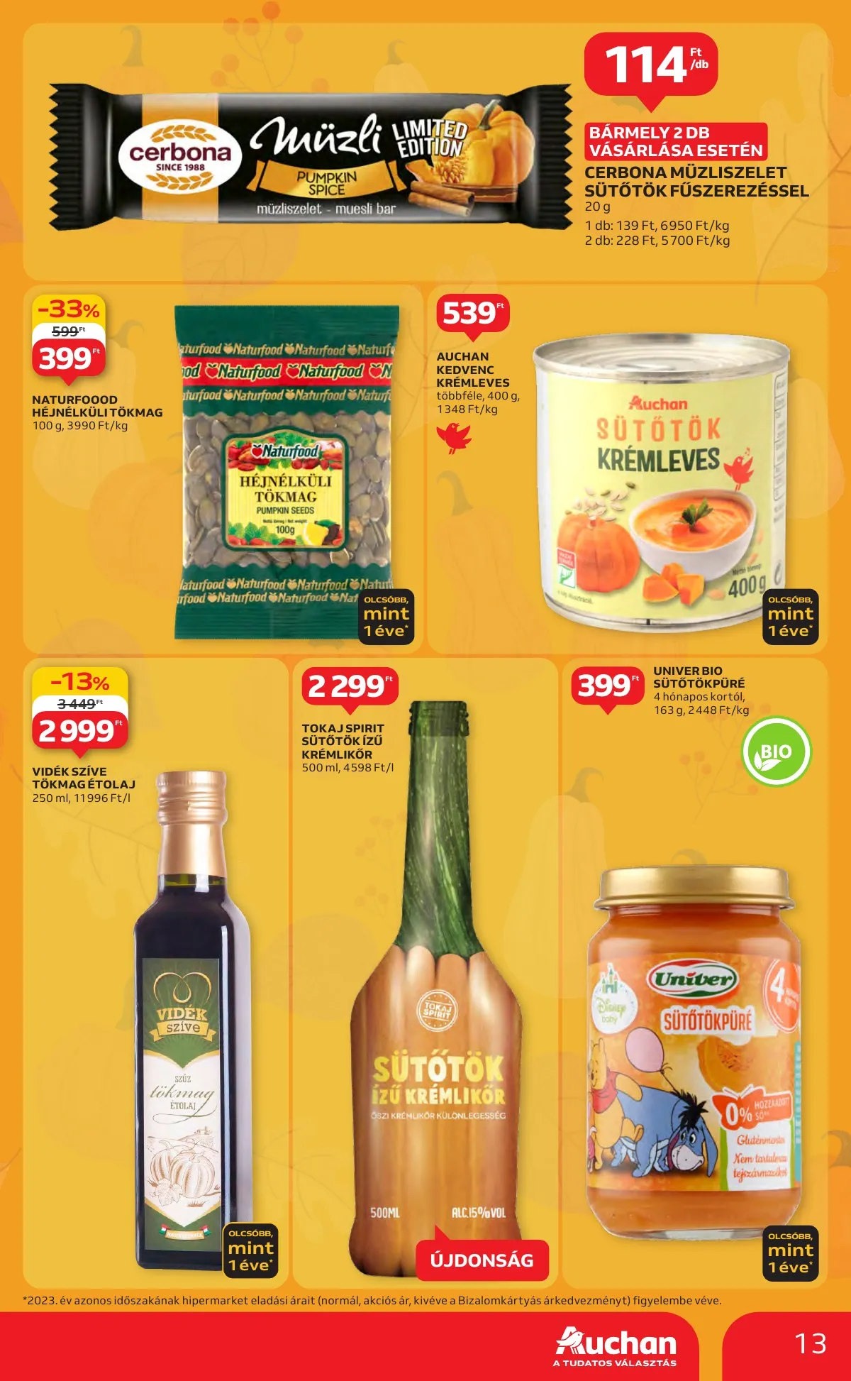 Auchan akciós újság Hipermarket 10.24–10.30 – 13. oldal