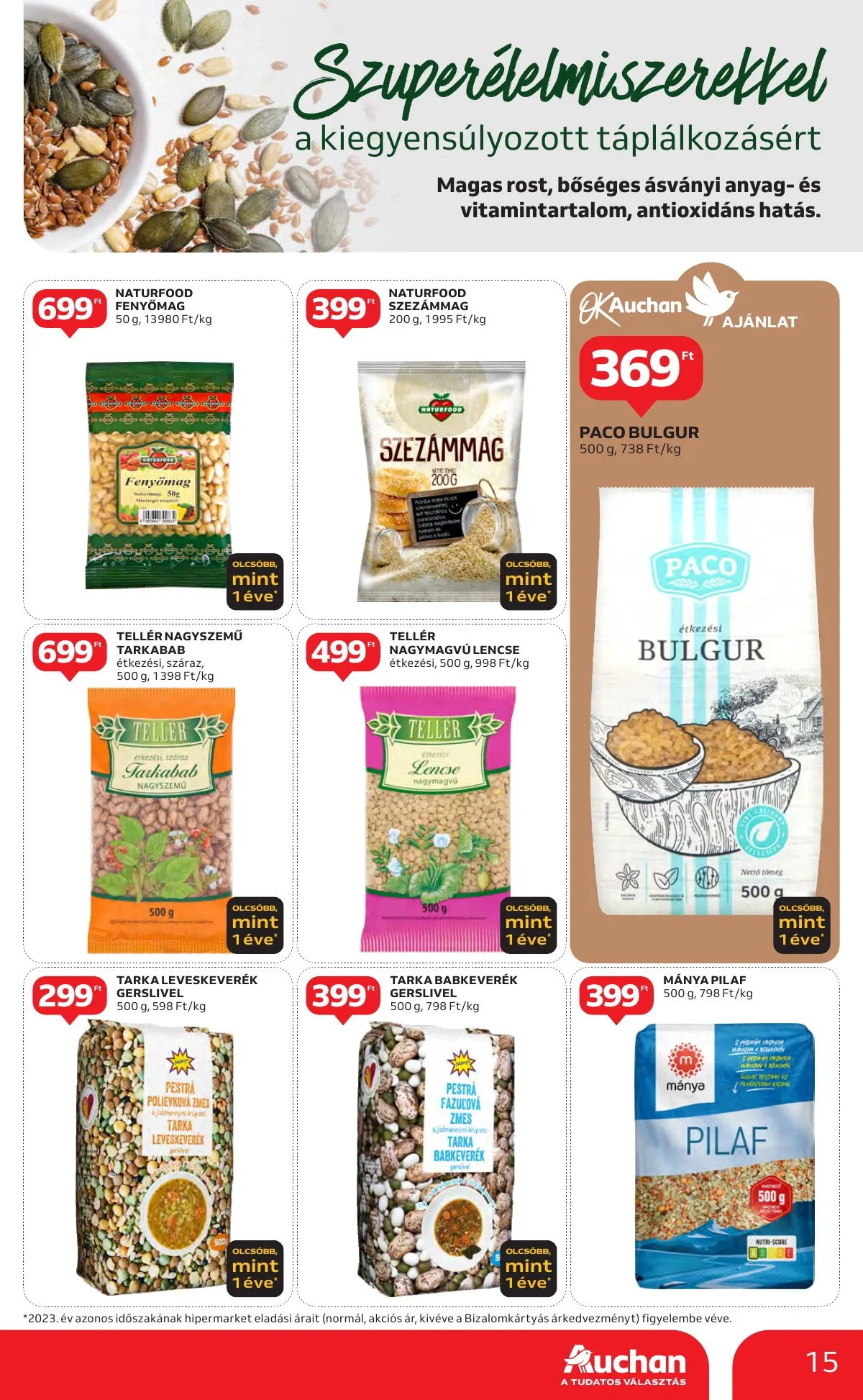 Auchan akciós újság Hipermarket 10.24–10.30 – 15. oldal