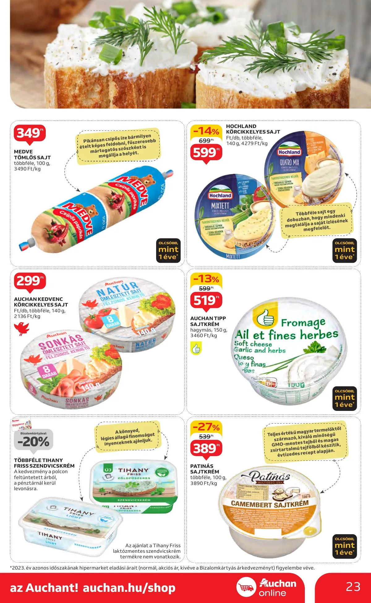 Auchan akciós újság Hipermarket 10.24–10.30 – 23. oldal