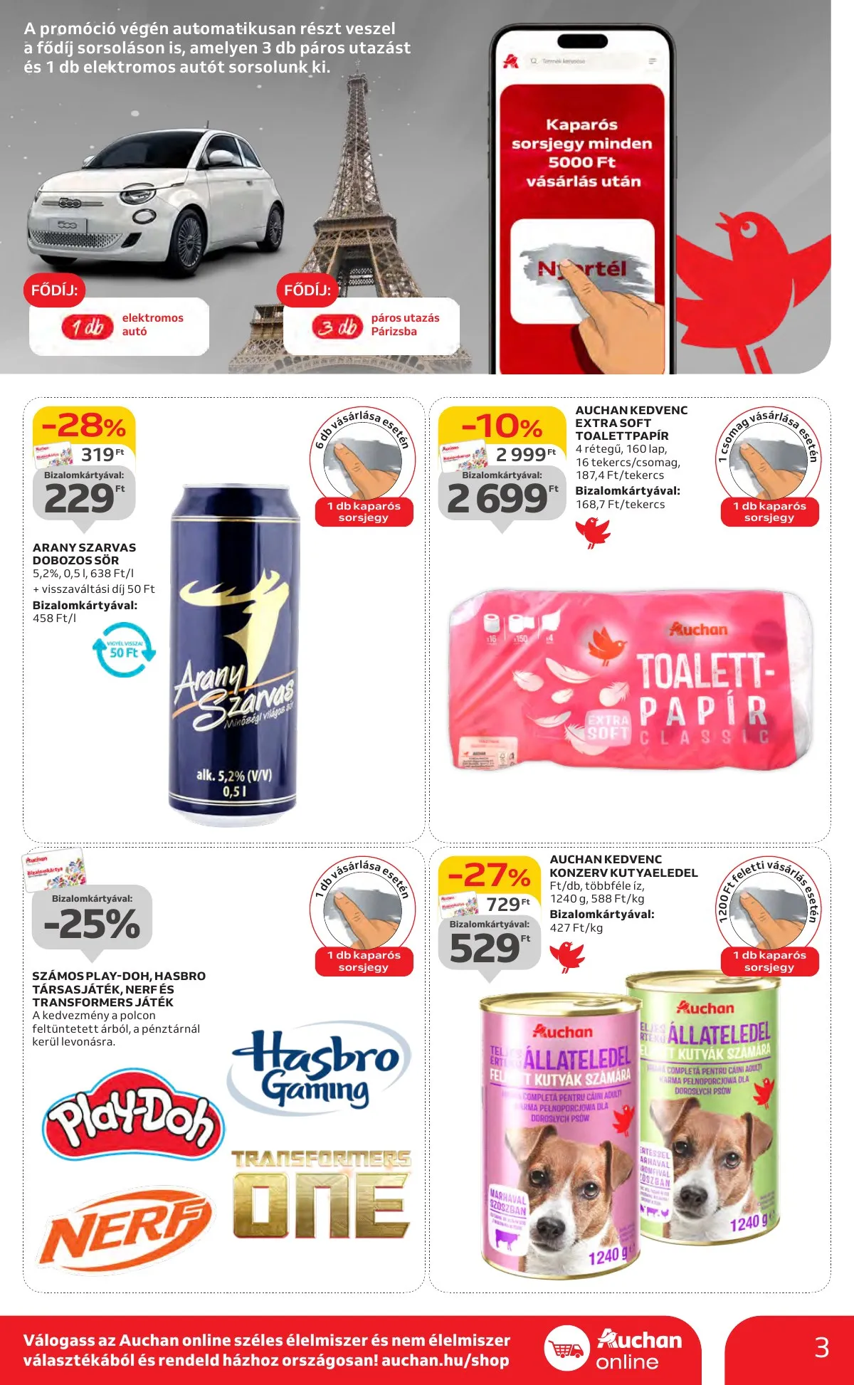 Auchan akciós újság Hipermarket 10.24–10.30 – 3. oldal