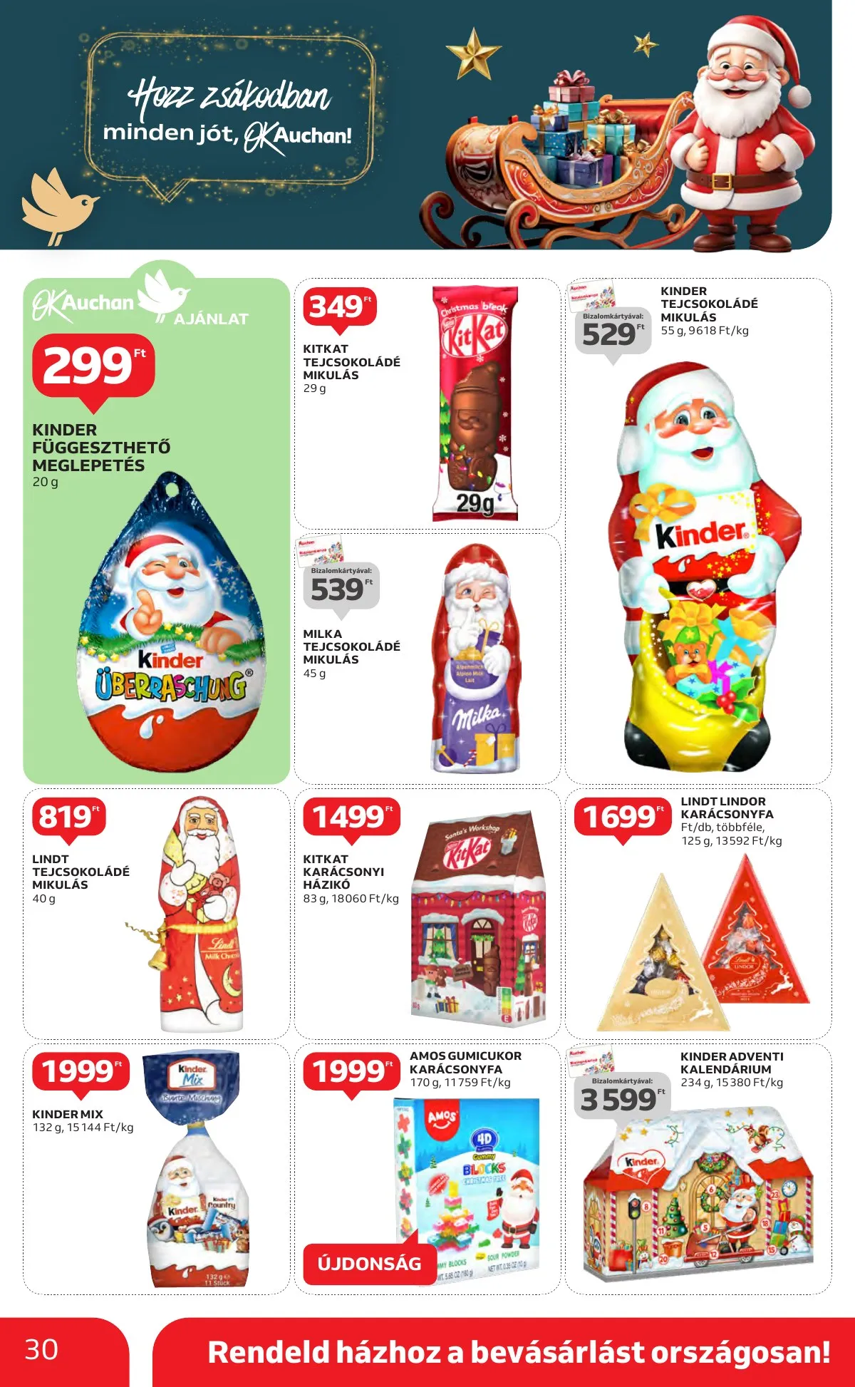 Auchan akciós újság Hipermarket 10.24–10.30 – 30. oldal