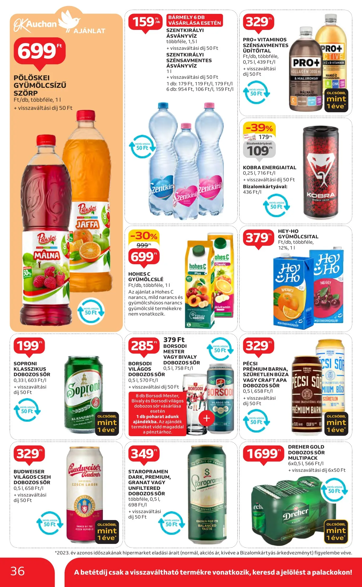 Auchan akciós újság Hipermarket 10.24–10.30 – 36. oldal
