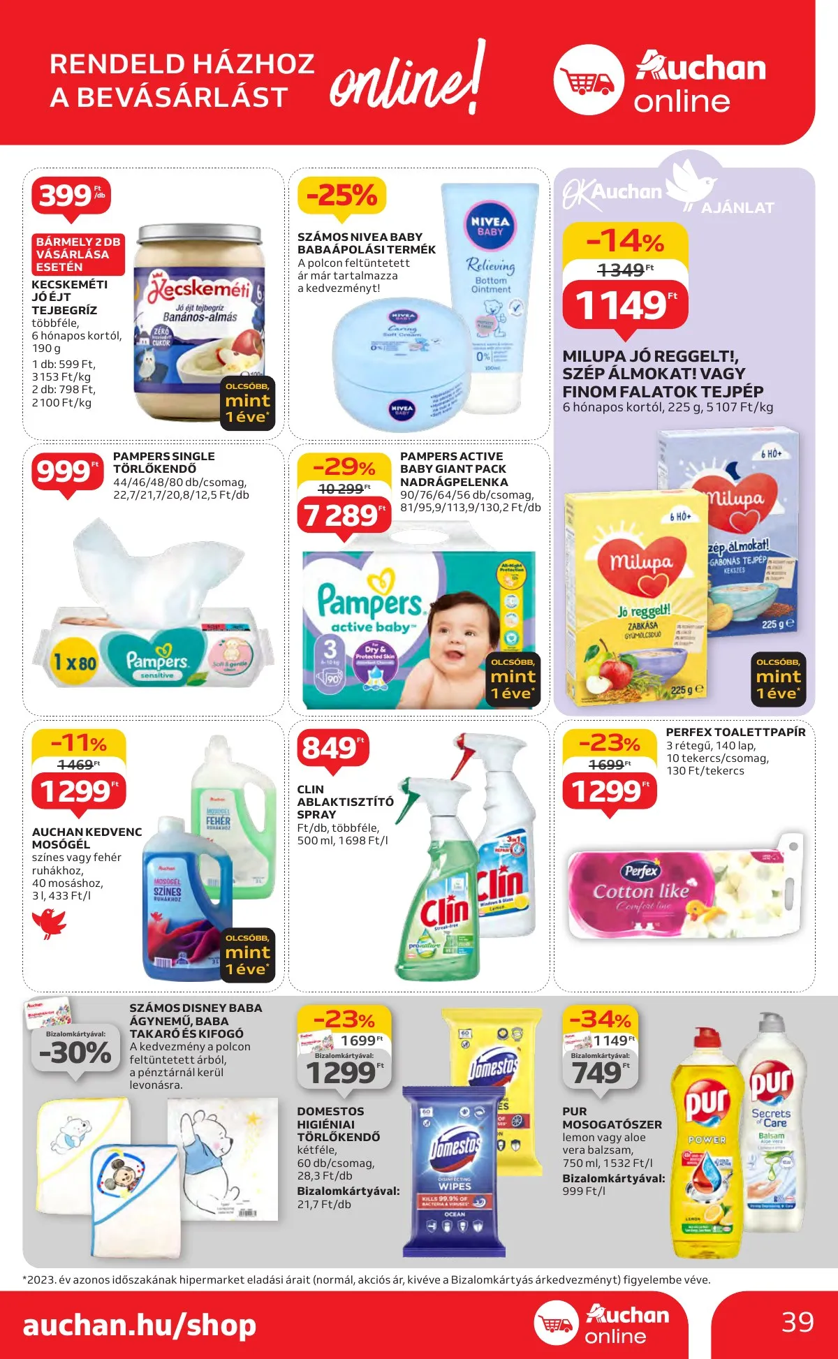 Auchan akciós újság Hipermarket 10.24–10.30 – 39. oldal