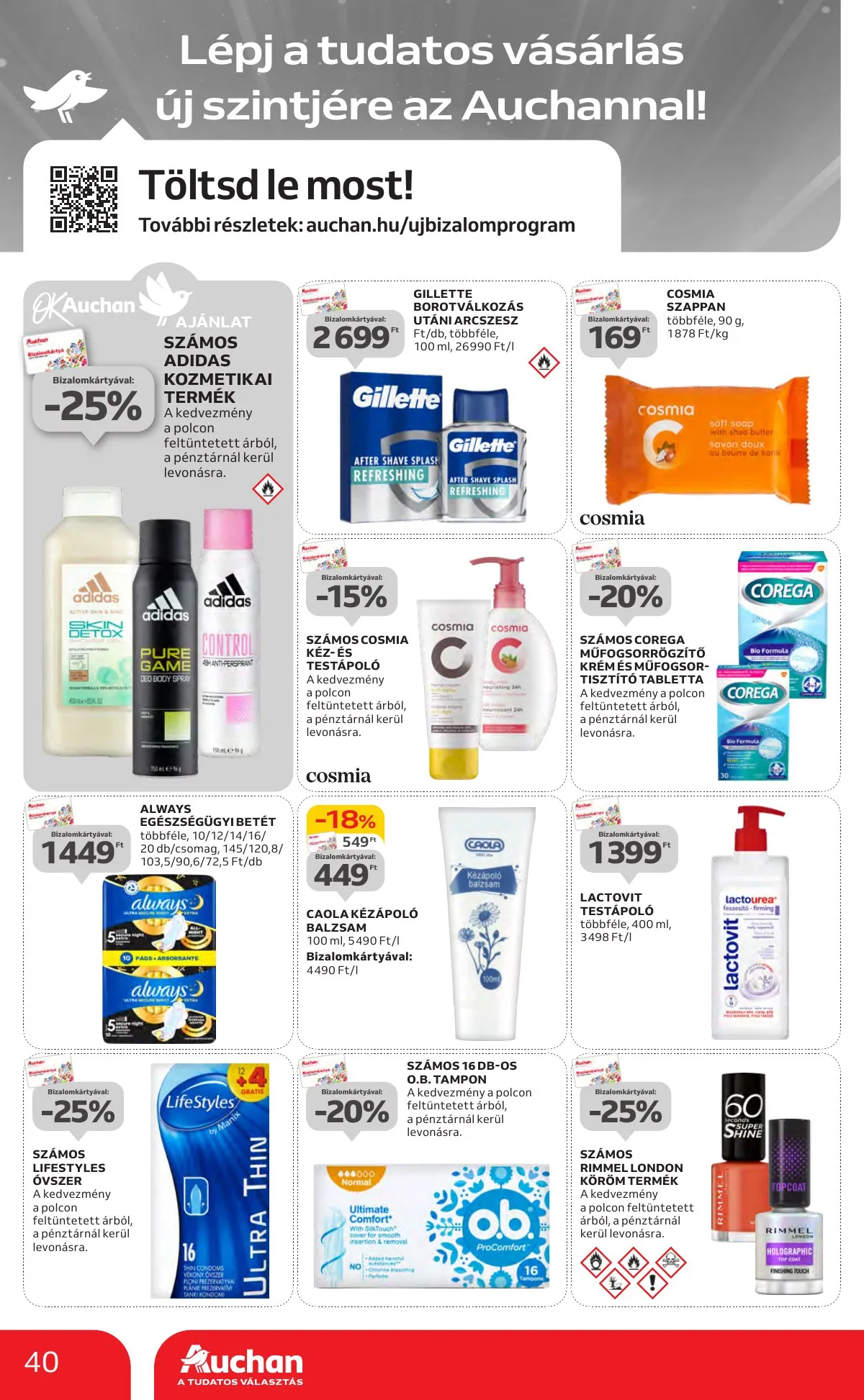 Auchan akciós újság Hipermarket 10.24–10.30 – 40. oldal