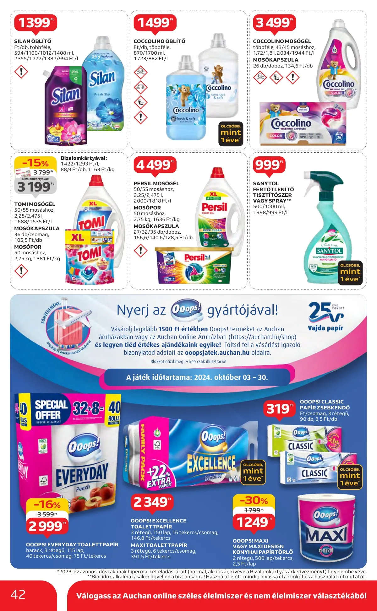 Auchan akciós újság Hipermarket 10.24–10.30 – 42. oldal