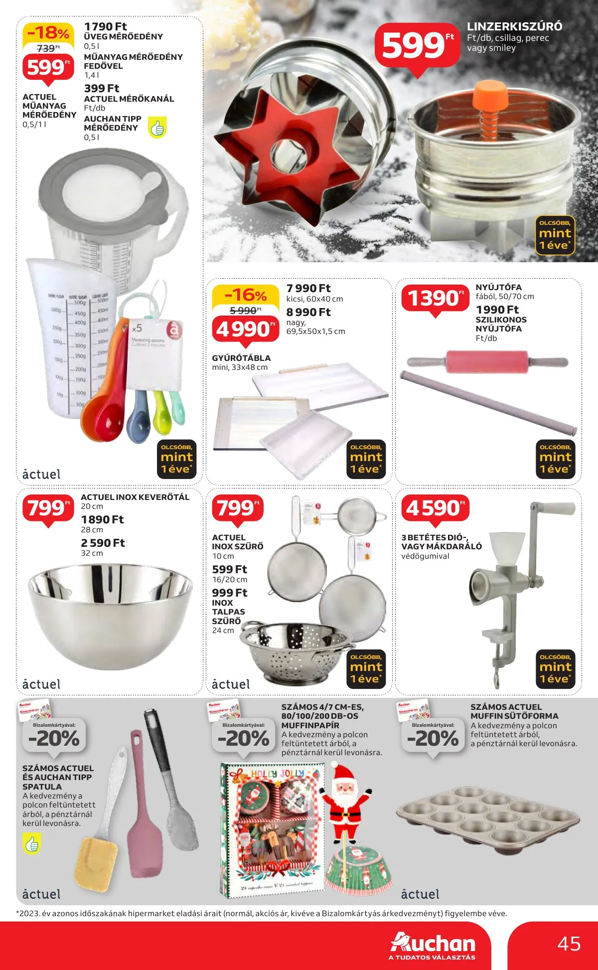 Auchan akciós újság Hipermarket 10.24–10.30 – 45. oldal