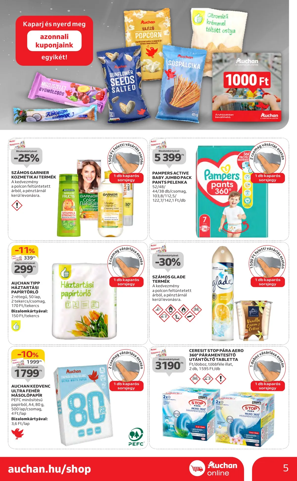 Auchan akciós újság Hipermarket 10.24–10.30 – 5. oldal