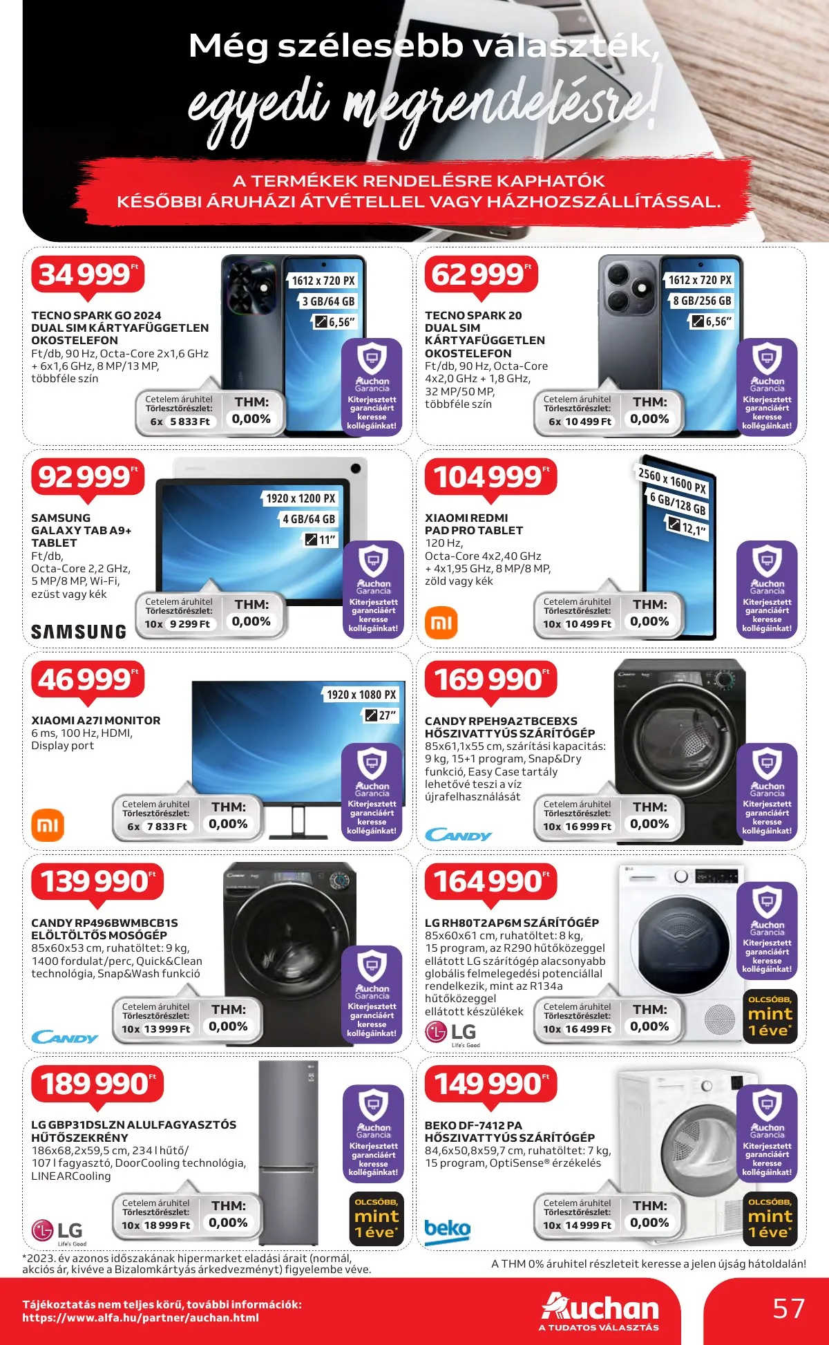Auchan akciós újság Hipermarket 10.24–10.30 – 57. oldal