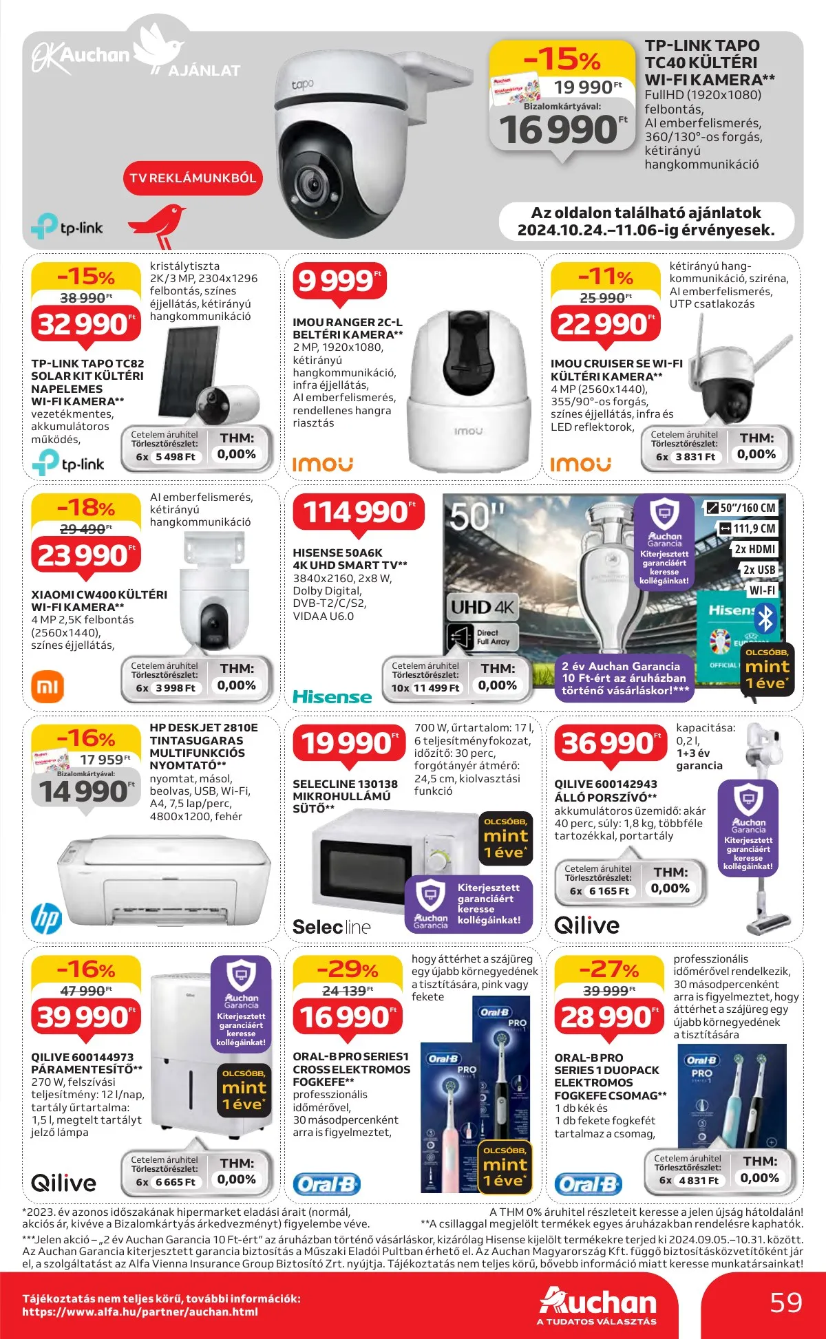 Auchan akciós újság Hipermarket 10.24–10.30 – 59. oldal