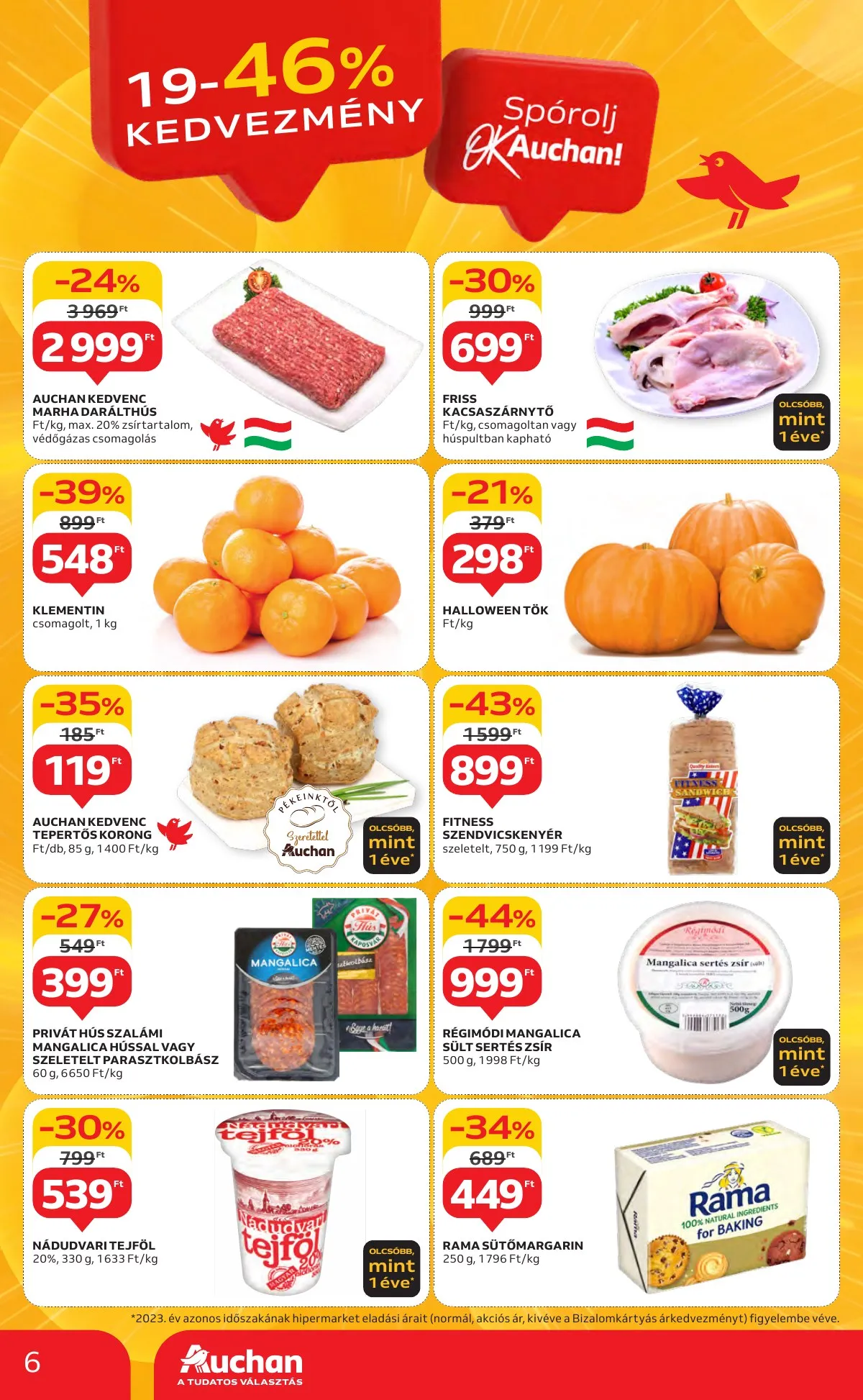 Auchan akciós újság Hipermarket 10.24–10.30 – 6. oldal