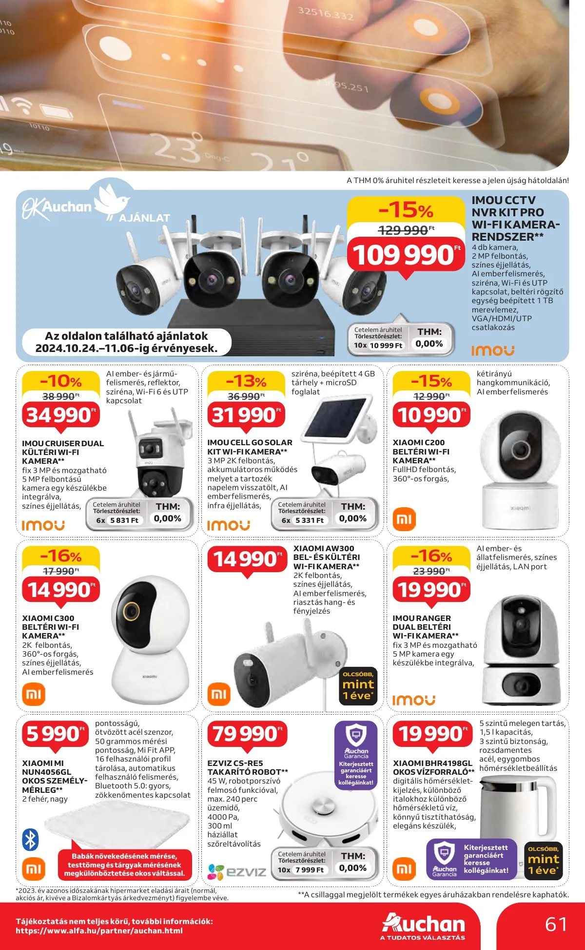 Auchan akciós újság Hipermarket 10.24–10.30 – 61. oldal