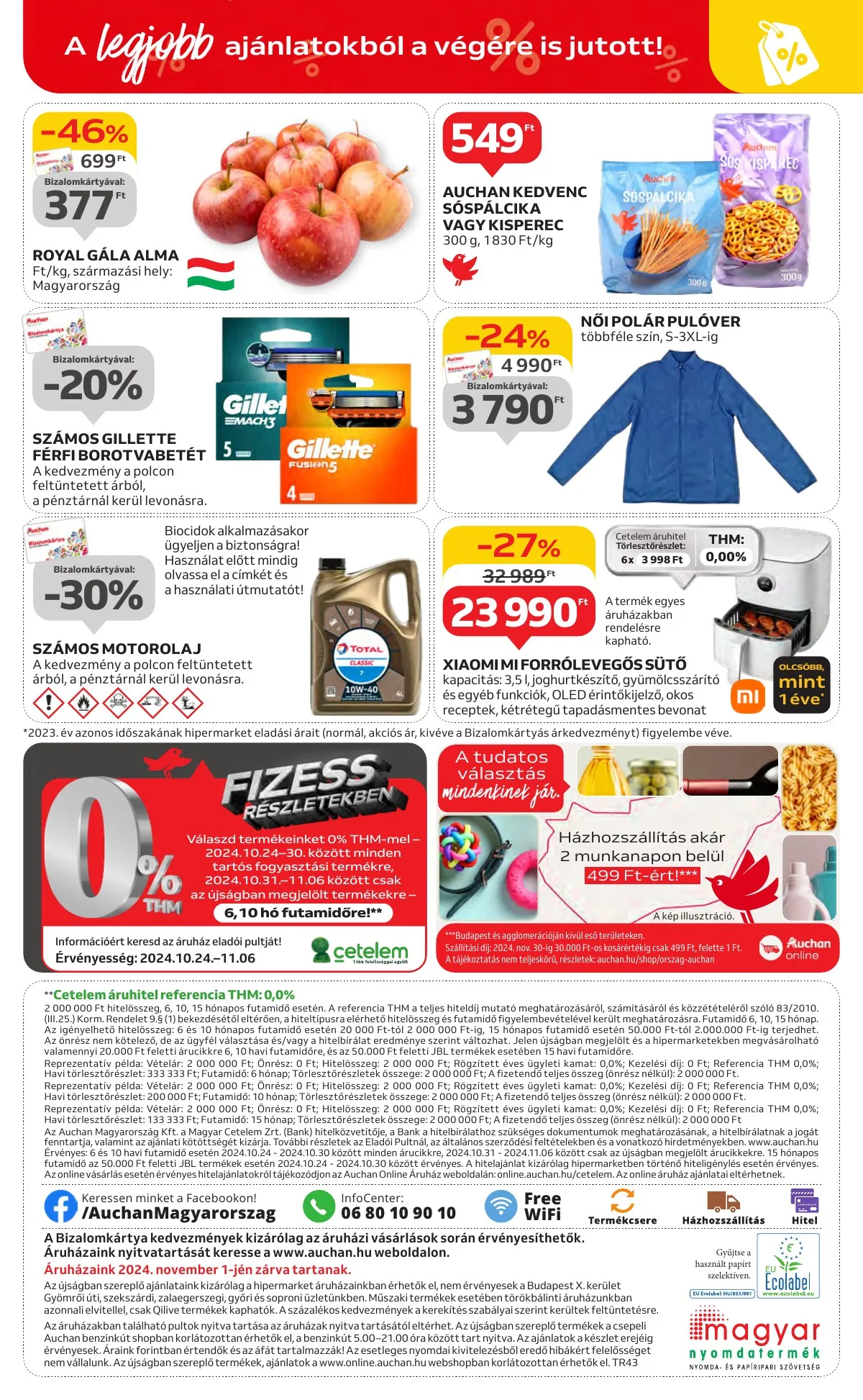 Auchan akciós újság Hipermarket 10.24–10.30 – 62. oldal