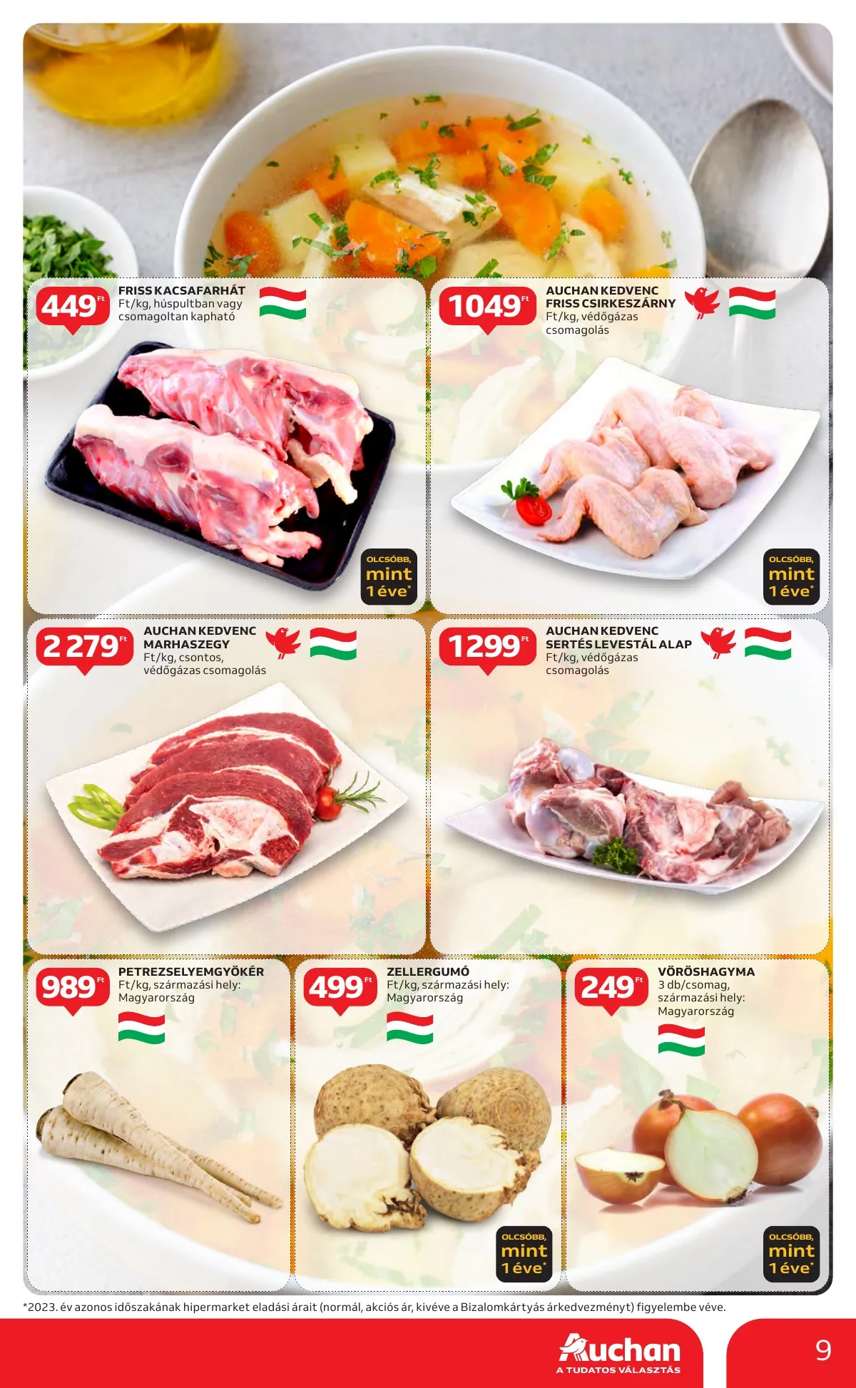 Auchan akciós újság Hipermarket 10.24–10.30 – 9. oldal